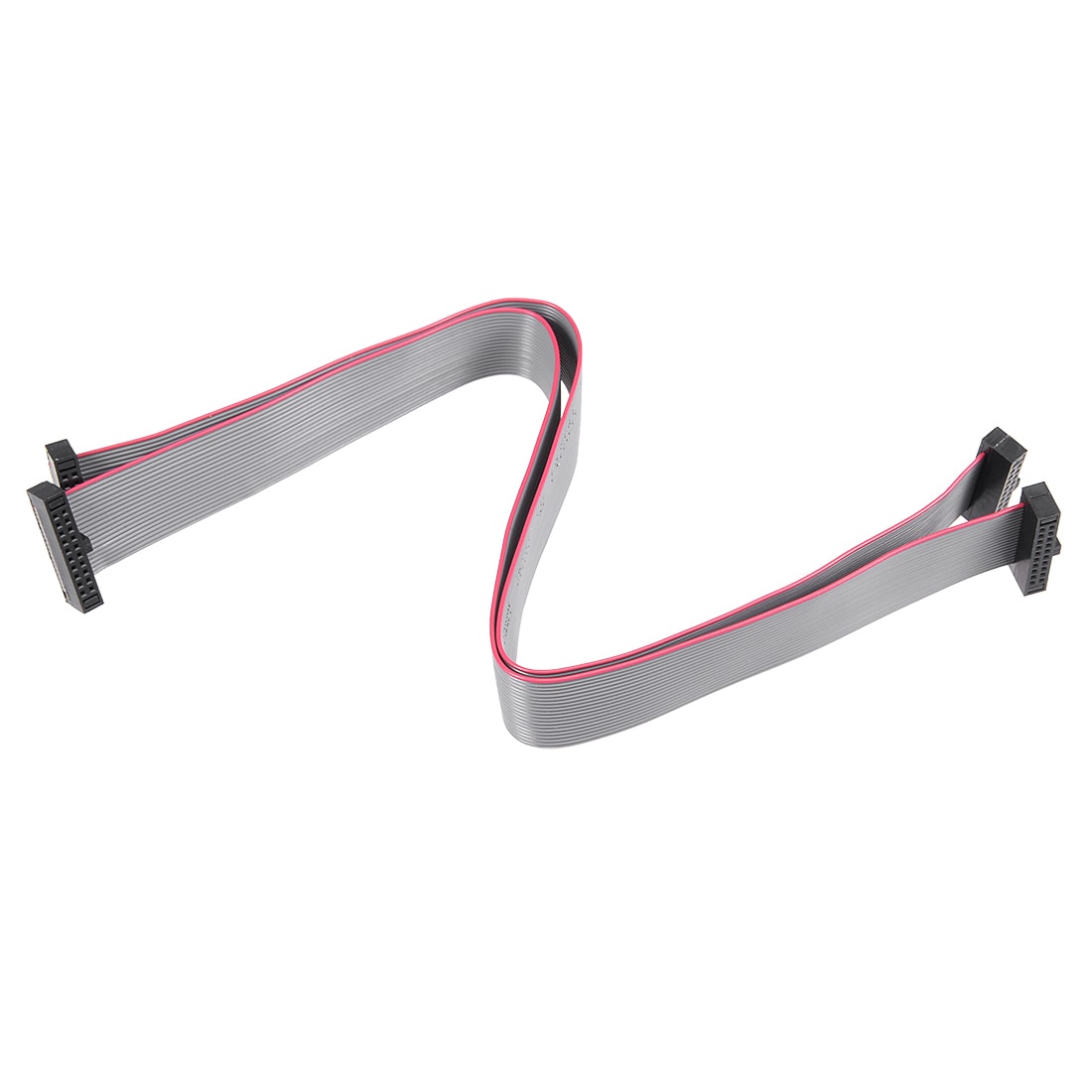 Unique Bargains IDC 20 Pins Connector Flat Ribbon Cable Female Connector Length 20cm 1.27mm Pitch2pcs #S26052901UX6059