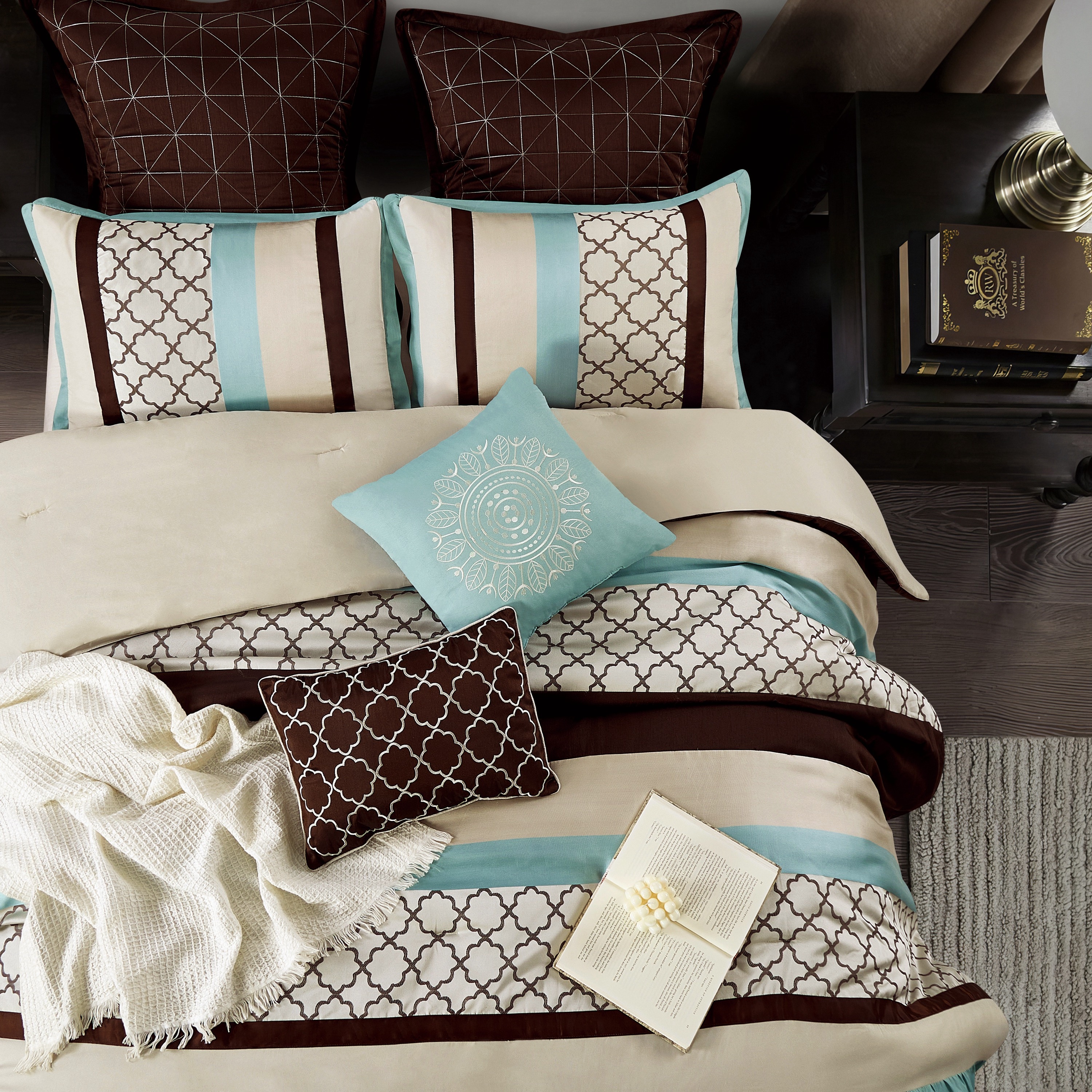 Nanshing AVALON8-C.K.-AQUA bedding - View #2