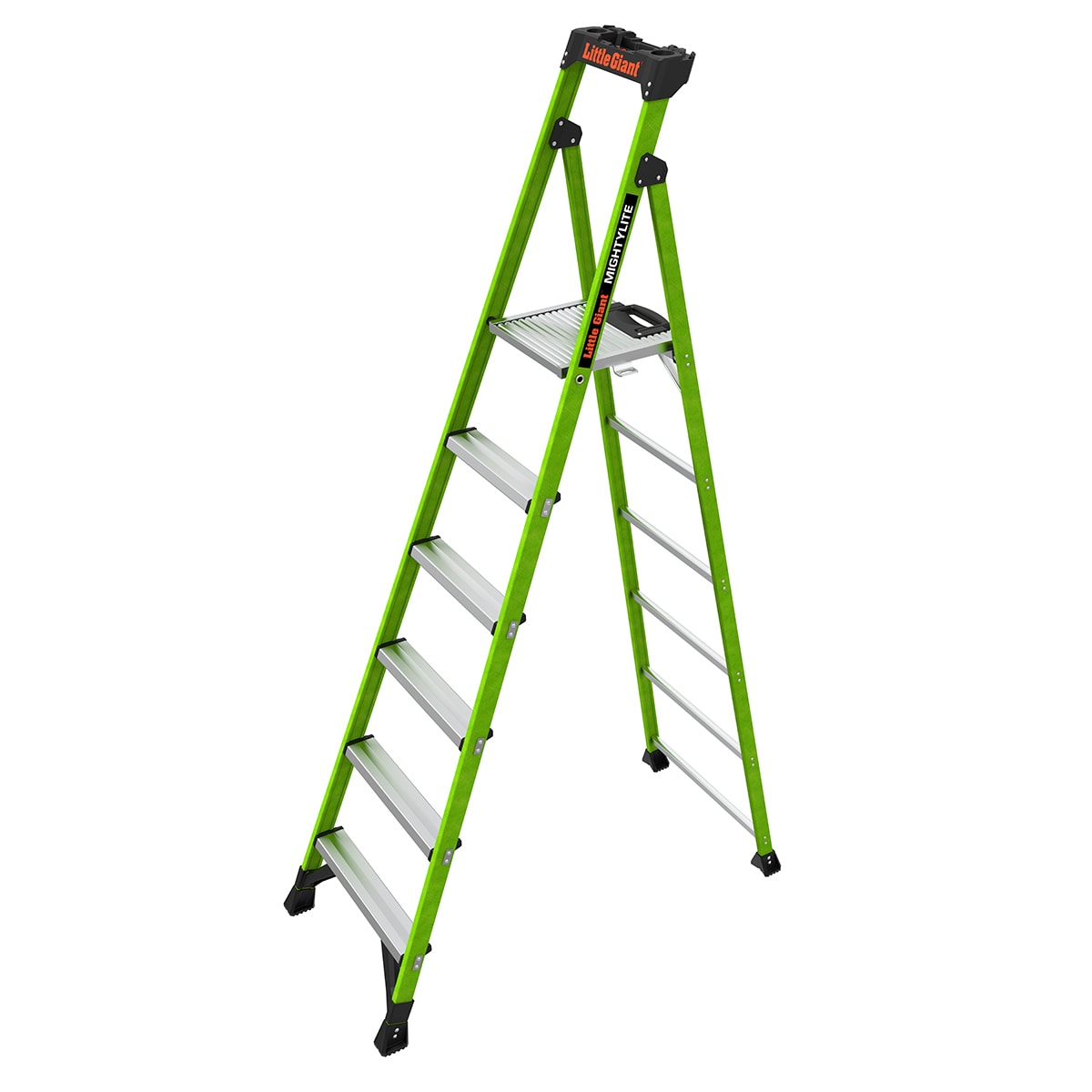 Little Giant Ladders Flip-N-Lite M6 6-ft Aluminum Type 1a- 300-lb Load  Capacity Platform Step Ladder in the Step Ladders department at