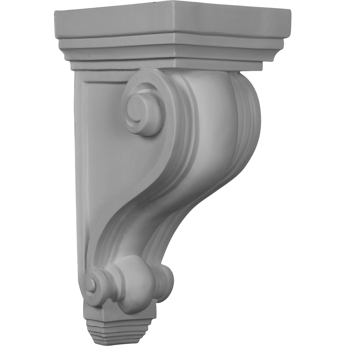 Ekena Millwork COR06X07X13DE 6-in x 7-in x 13-1/4-in Devon Primed White Urethane Paintable Corbel