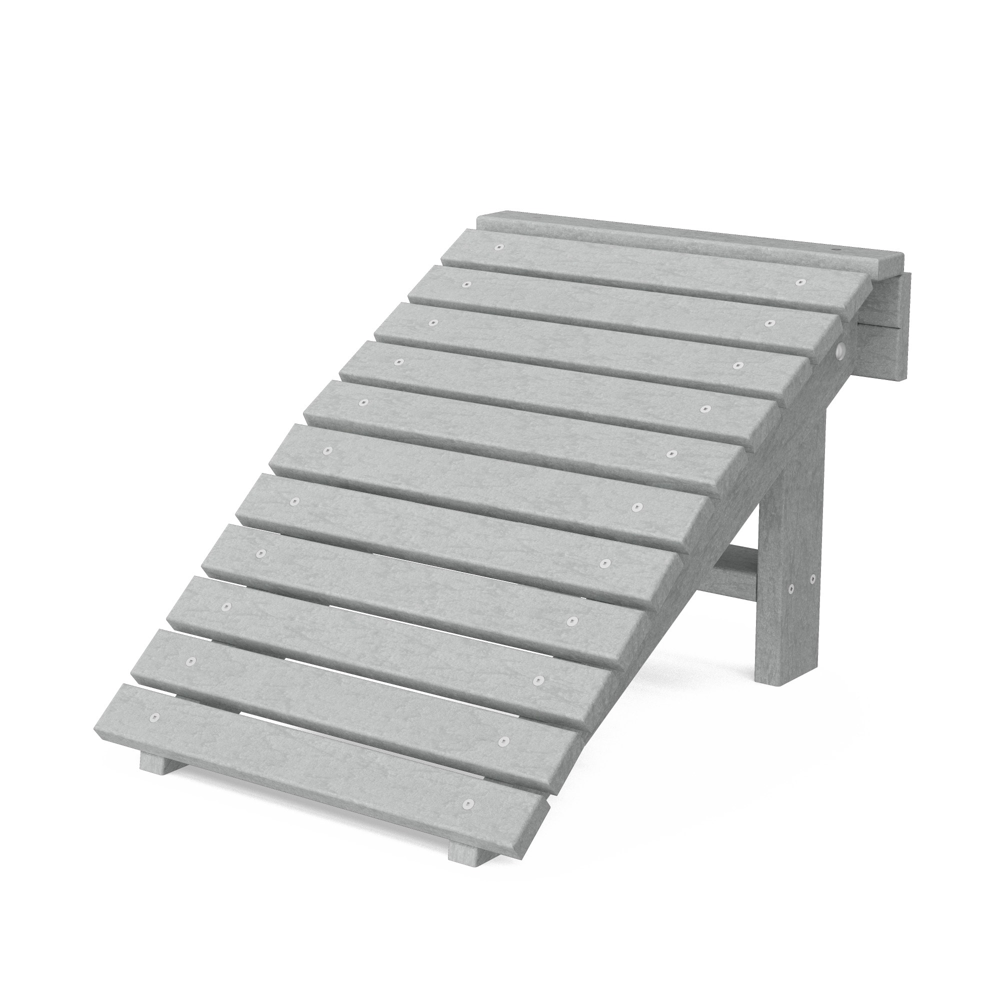 Wildridge LCC-116-LG Heritage Folding Light Gray HDPE Foot stool