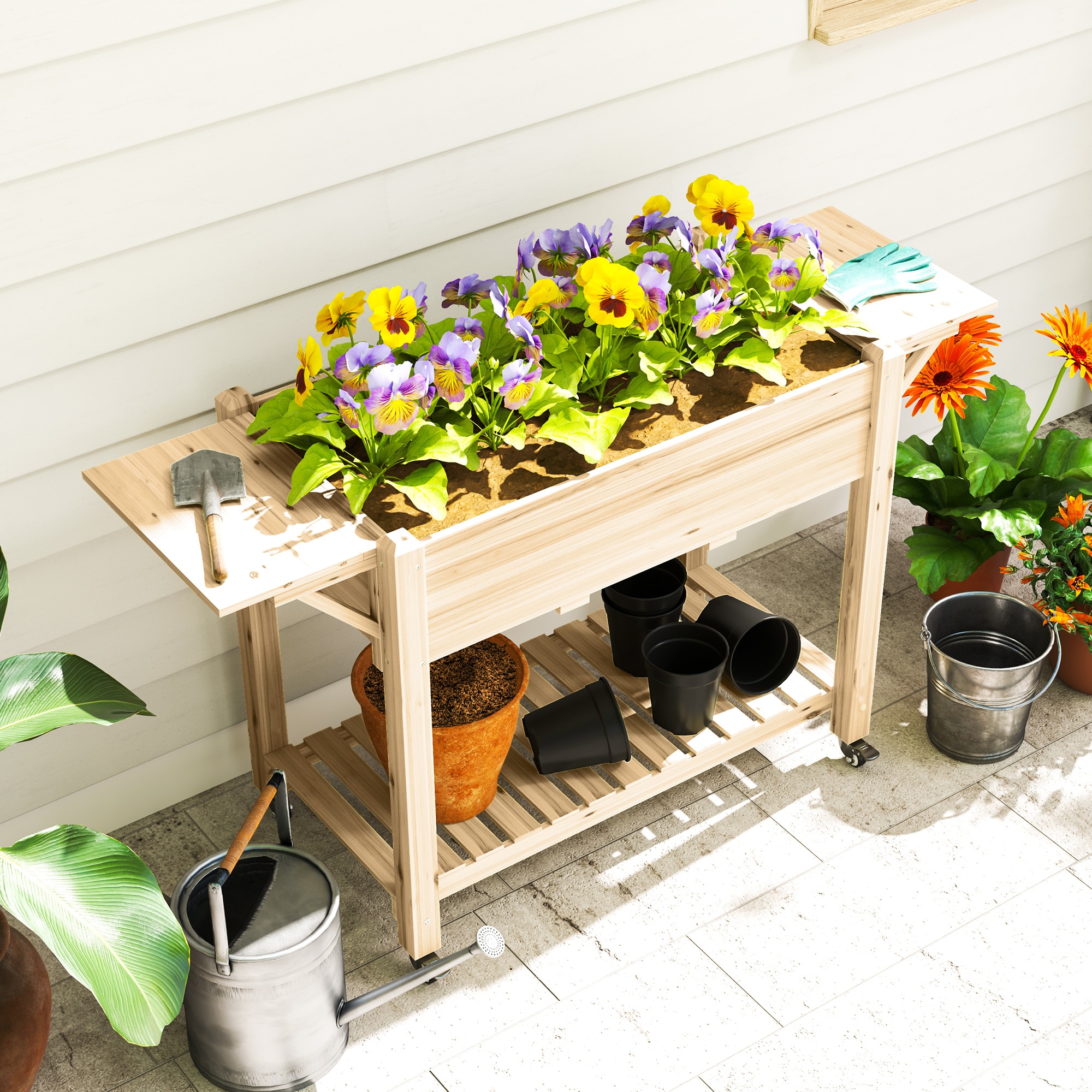 Outsunny 84H-317V00ND Raised-Planter-Boxes - View #9