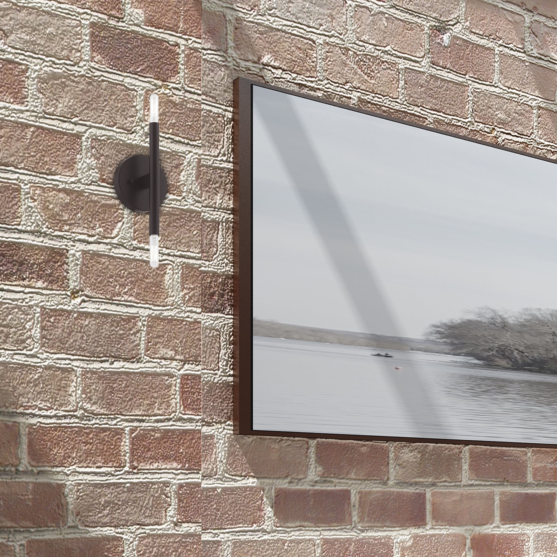 Copenhagen Industrial Bronze 2-Light ADA Wall Sconce