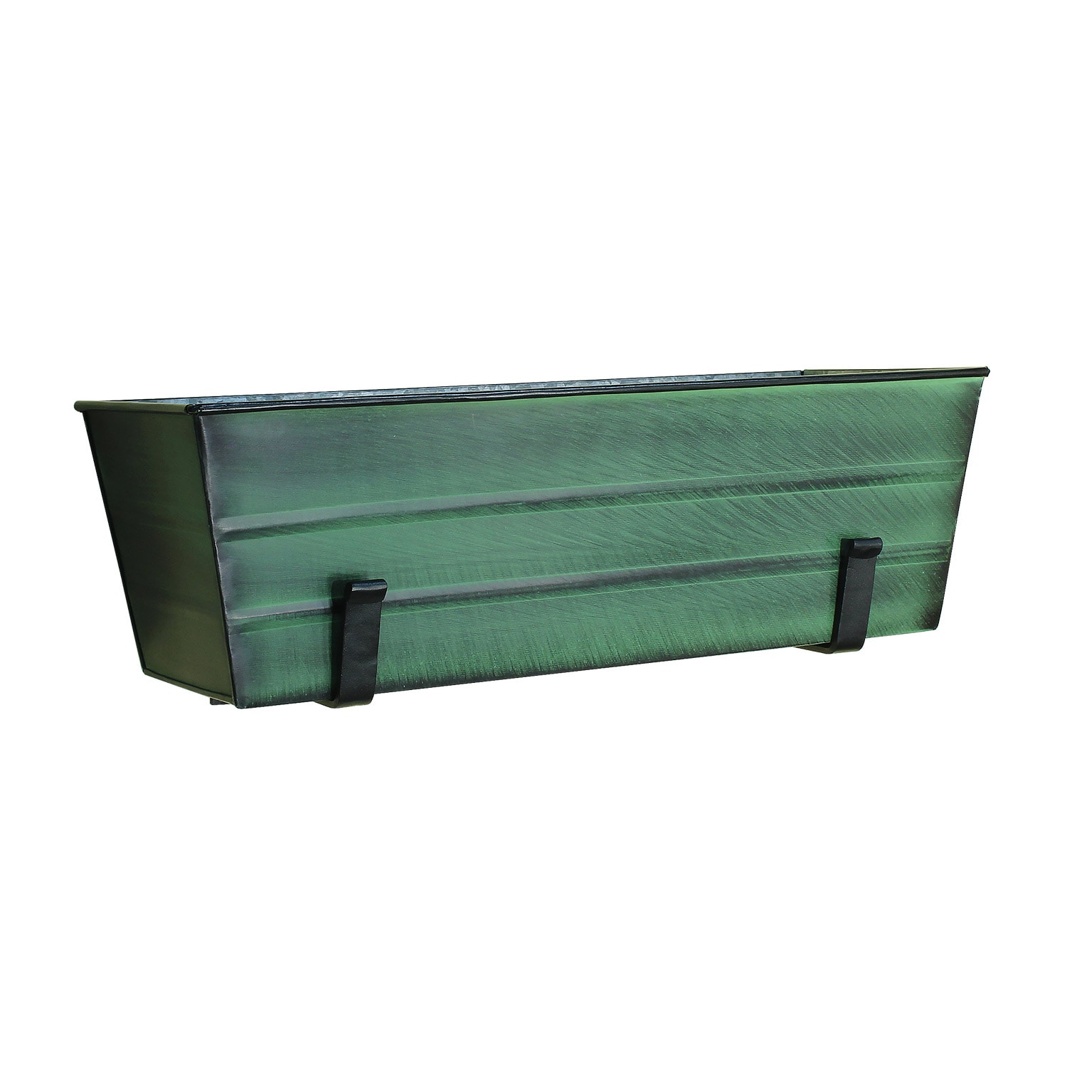 Minuteman International VFB-05-WM 8.75-in W x 8.75-in H x 8.75-in D Green Metal Contemporary/Modern Indoor/Outdoor Window box Stand Included
