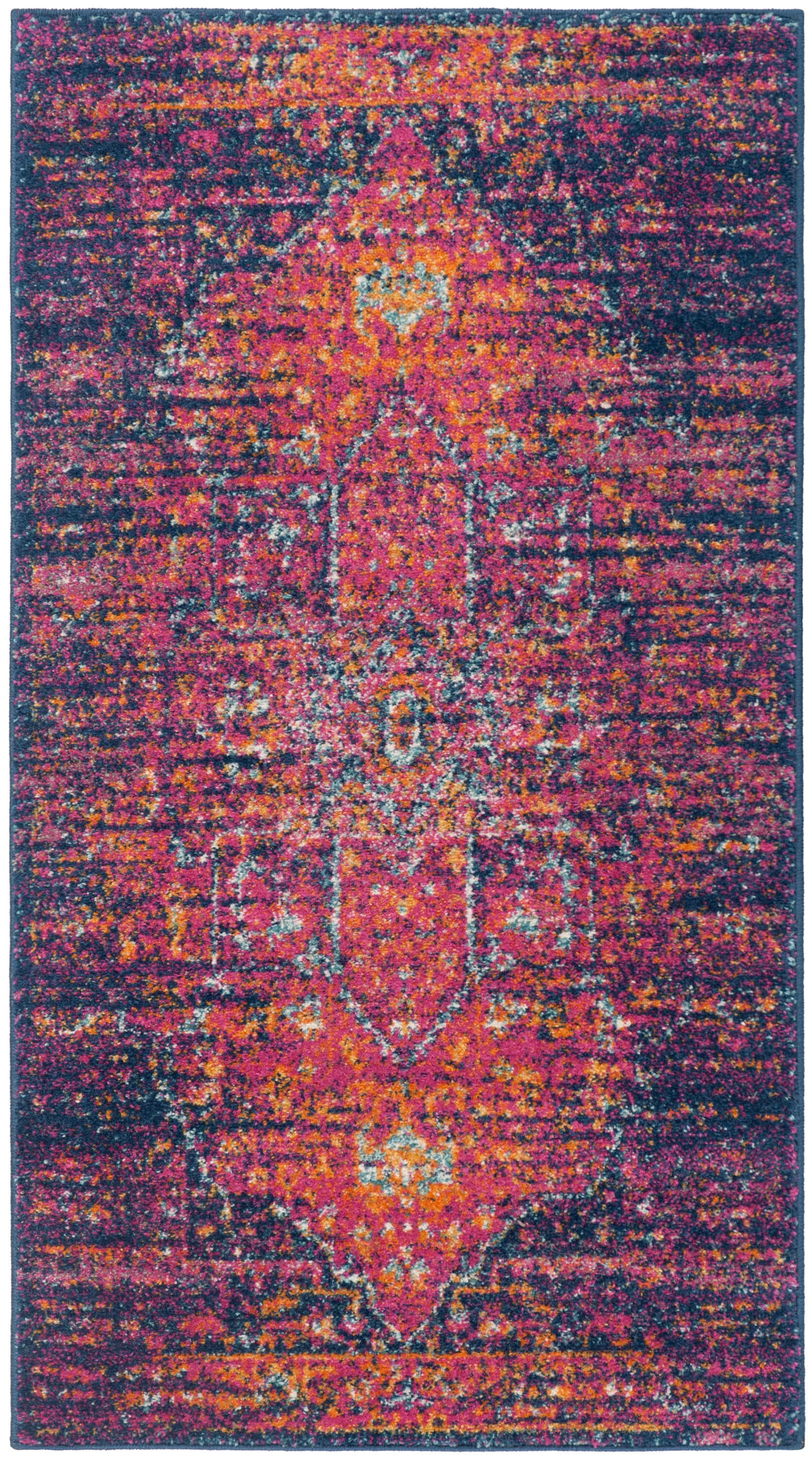 Evoke 275F Blue Fuchsia 2in-2ft x 4in Rug