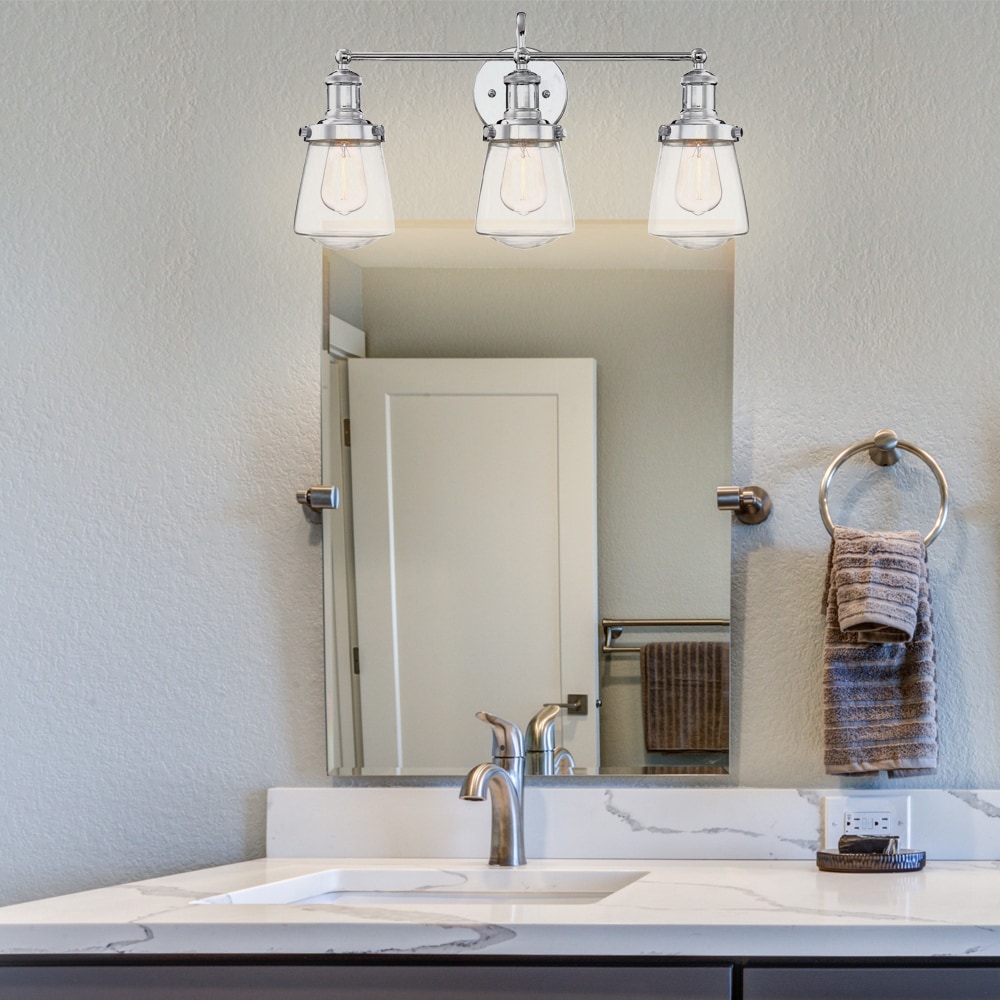 Taylor 3-Light Chrome Interior Bath Bar Light