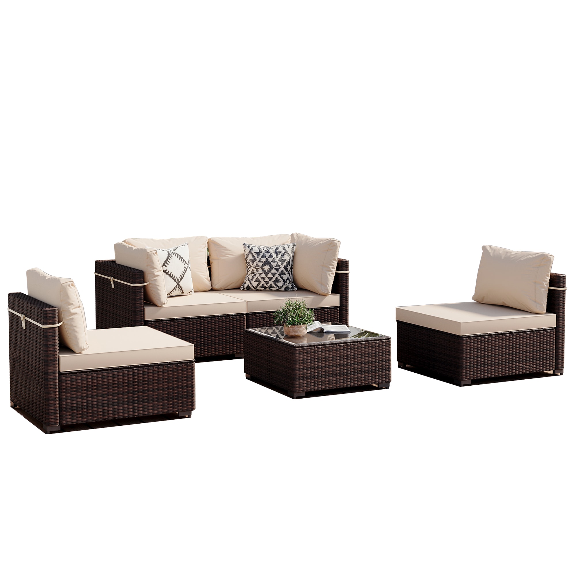 Patio Watcher RT-OD6-B-BEIGE Patio-Conversation-Sets - View #2