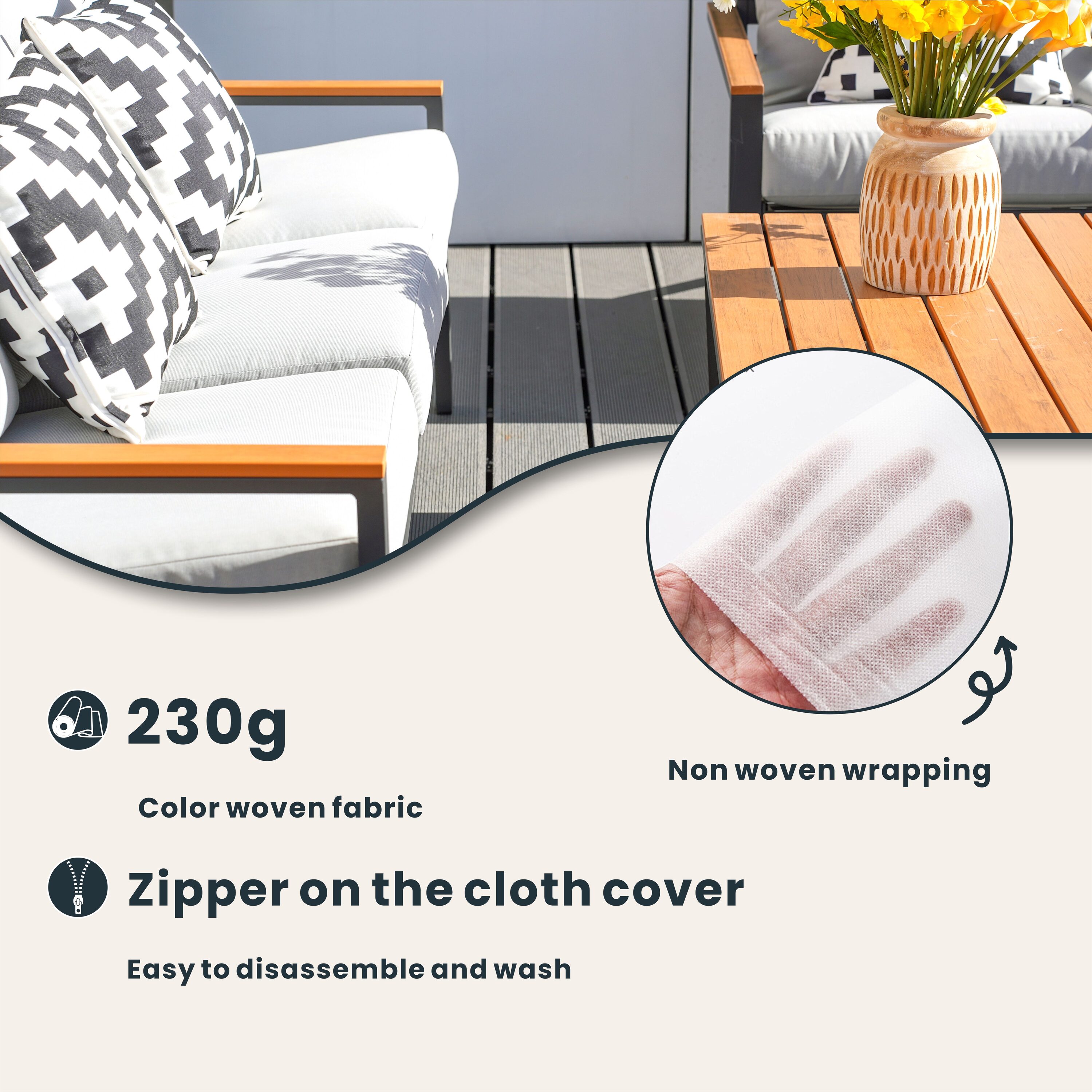 Direct Wicker DWS-2481LS2SC&TAST Patio-Conversation-Sets - View #11