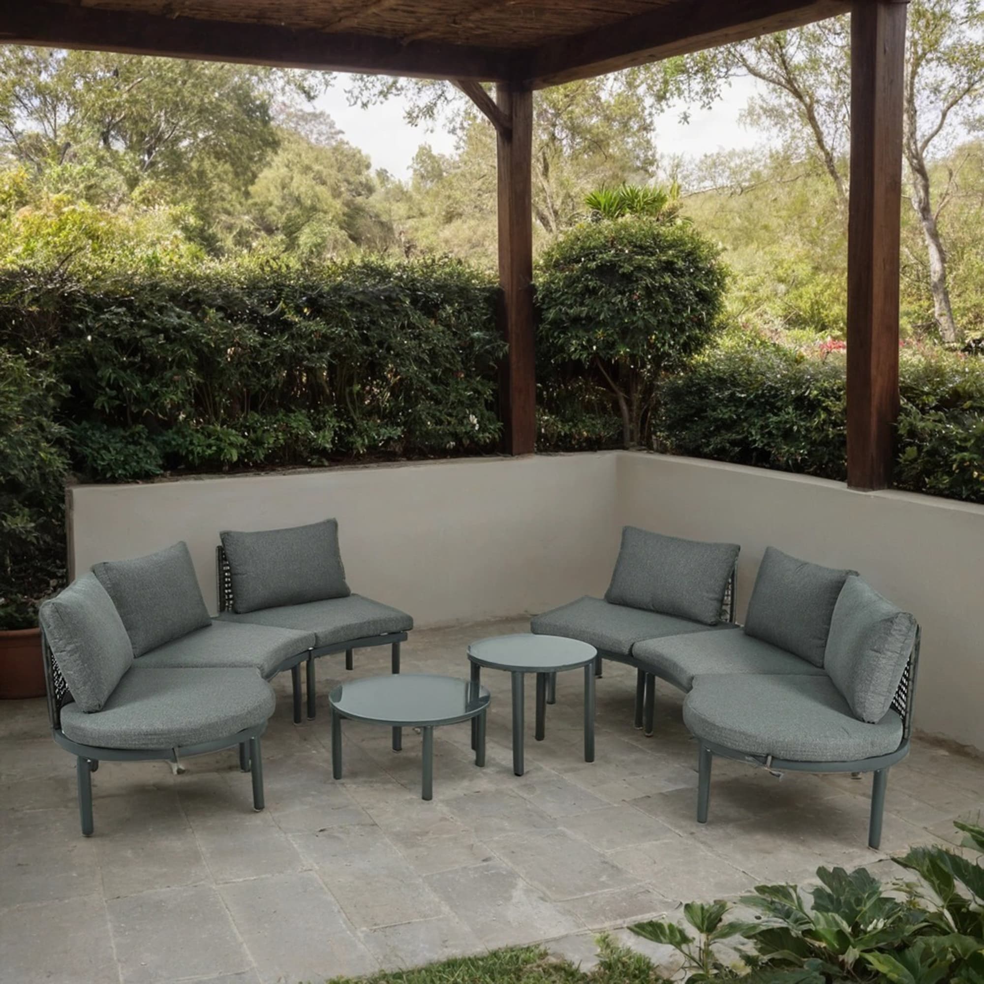 SINOFURN SYA010497BG Patio-Sofas-Daybeds - View #2