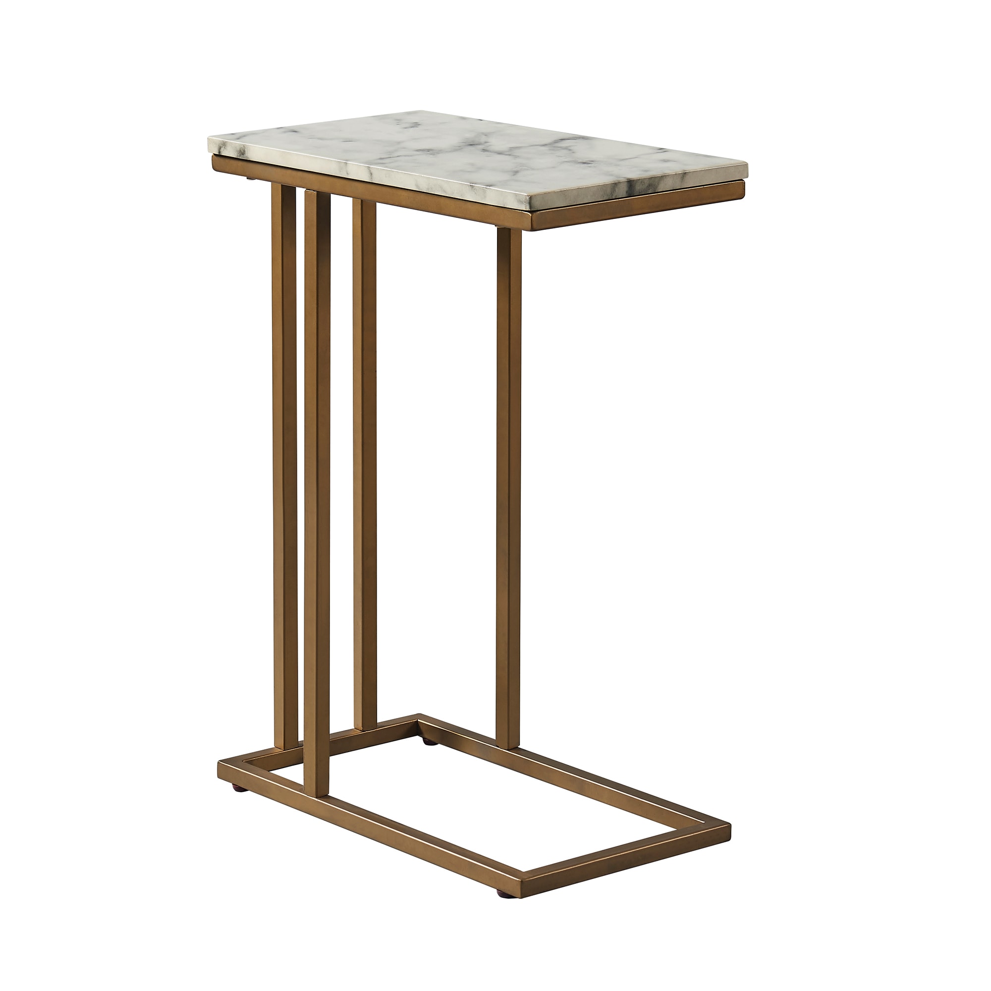 Roar noon Estate Gold Faux marble End Tables at Lowes.com
