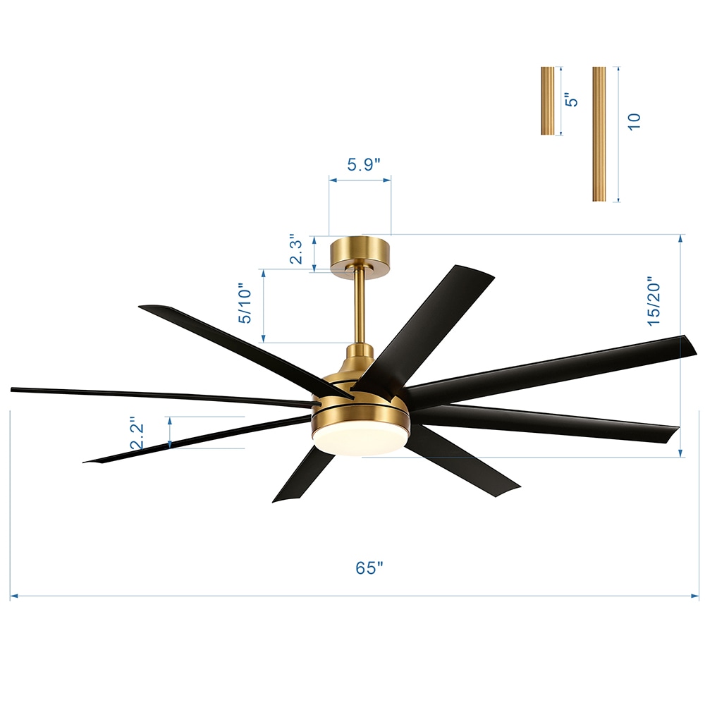 Lamober 230SH12-BLK Ceiling-Fans - View #3