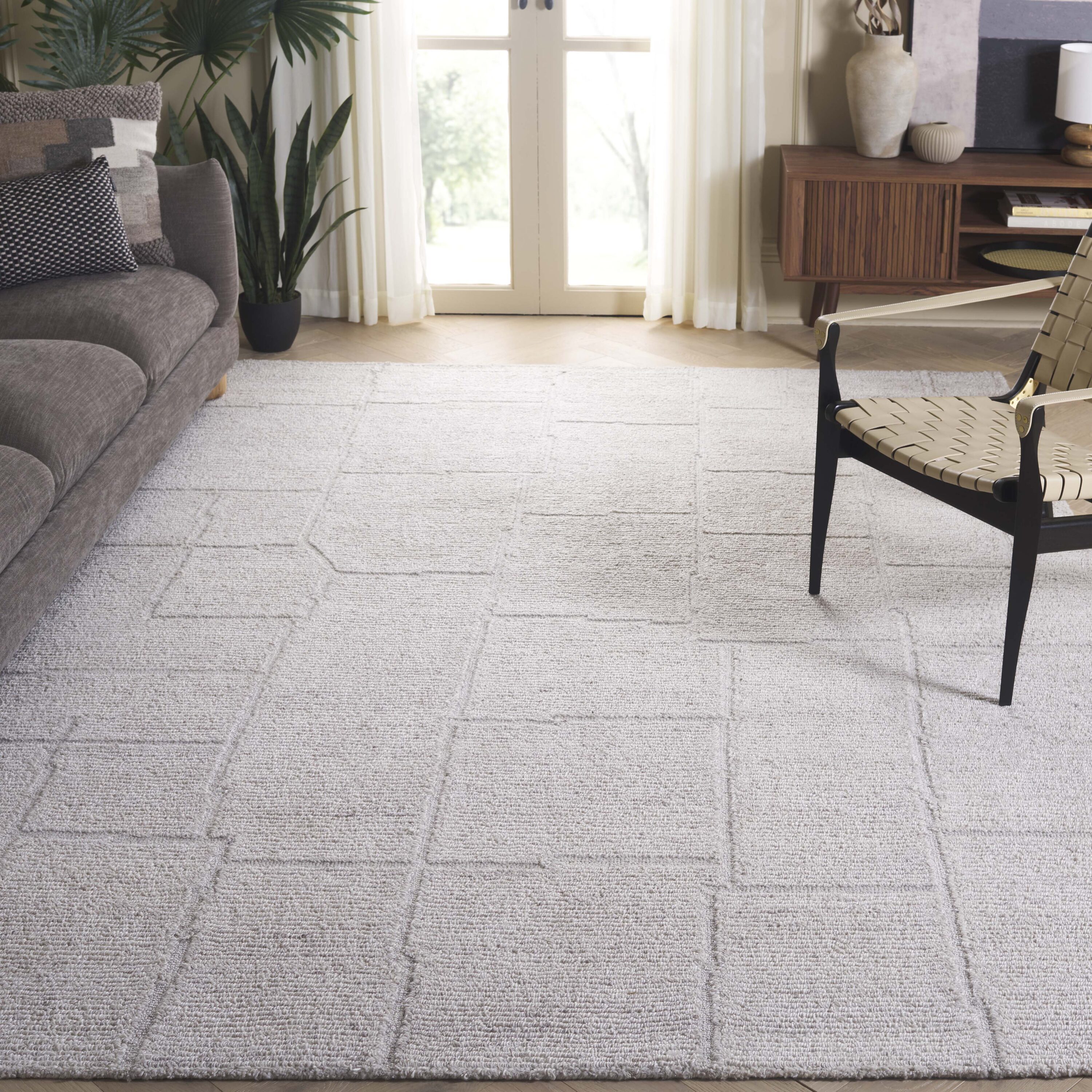  Renewal 201 Beige Contemporary 8ft x 10ft Large Rectangle Rug