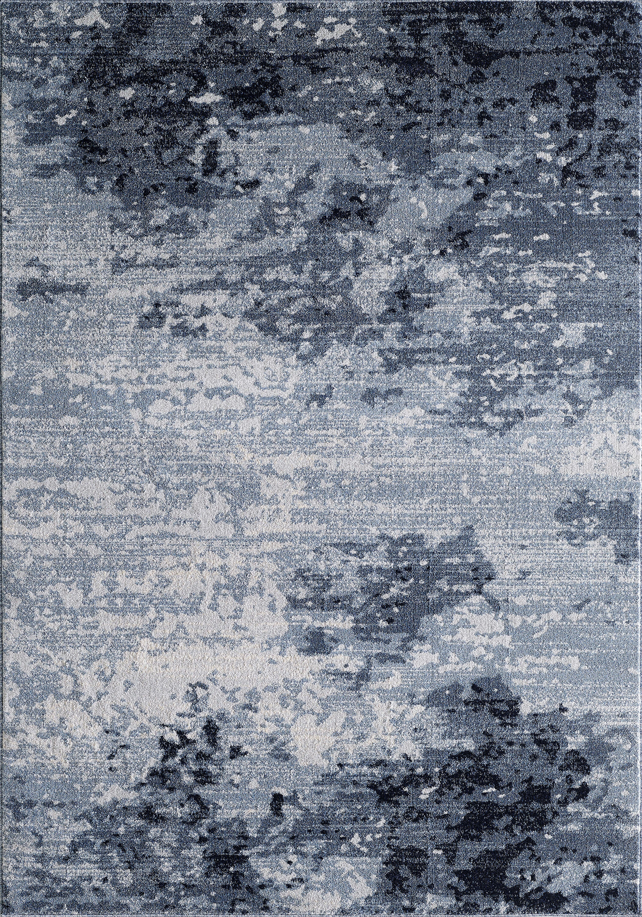 MDA Rugs Angel 5 x 7 Blue Indoor Abstract Area Rug in the Rugs ...