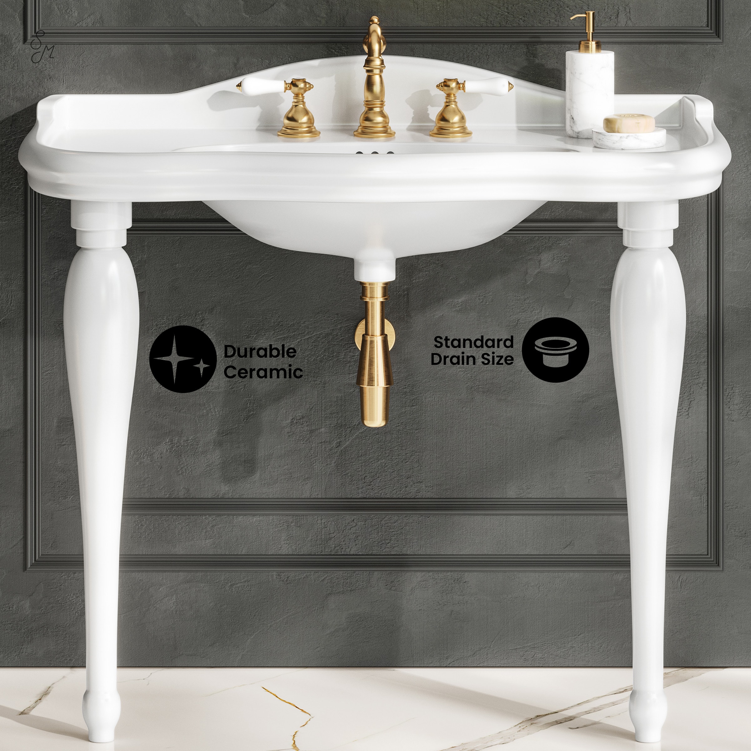 Swiss Madison SM-25-CSCEL01GW-3W Console-Sinks - View #5