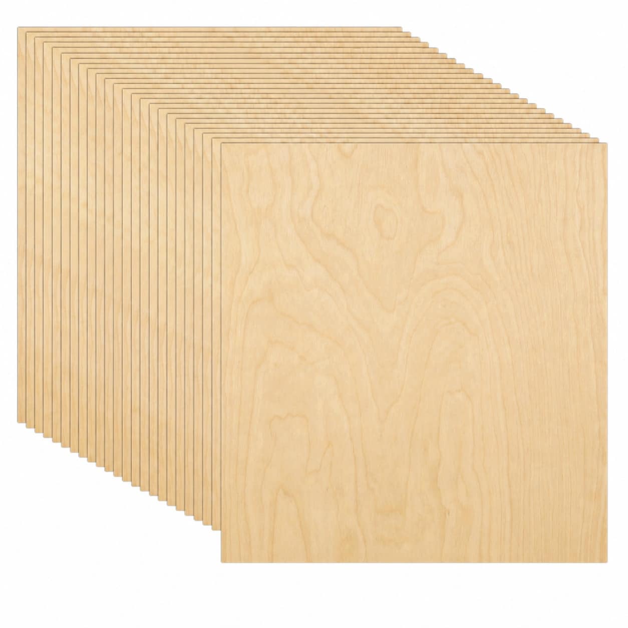 Etokfoks  Baltic Birch Plywood 12x12x1 4 in 8 Pack Natural Smooth Splinter Free for DIY Crafts Laser Projects
