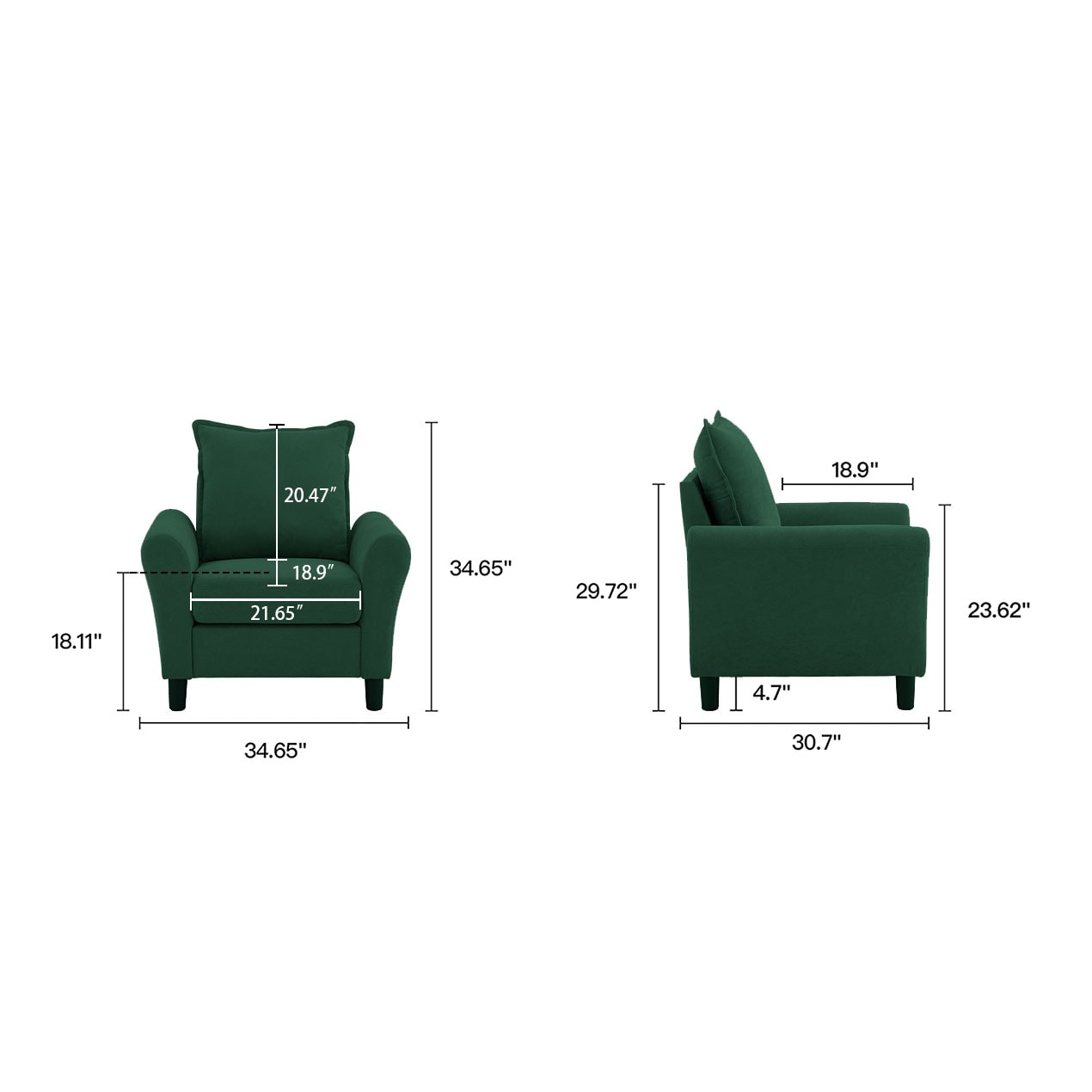 Jarenie YMX02-BL chairs - View #8