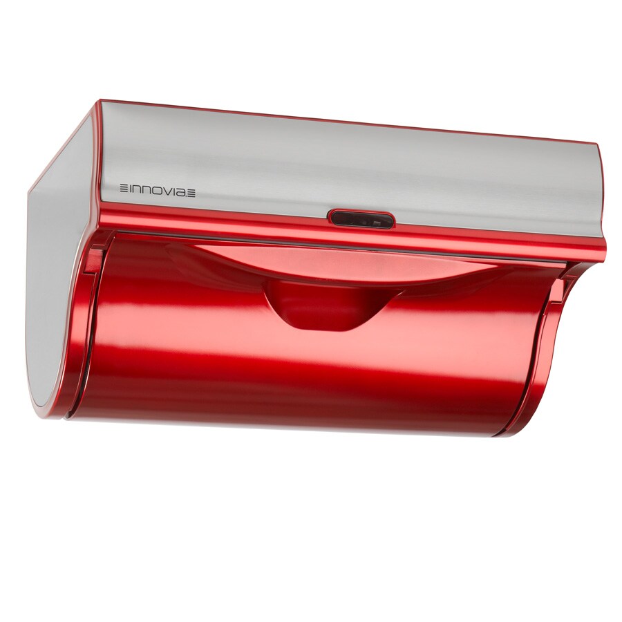 INNOVIA Metal Mounted Red Paper Towel Holder at