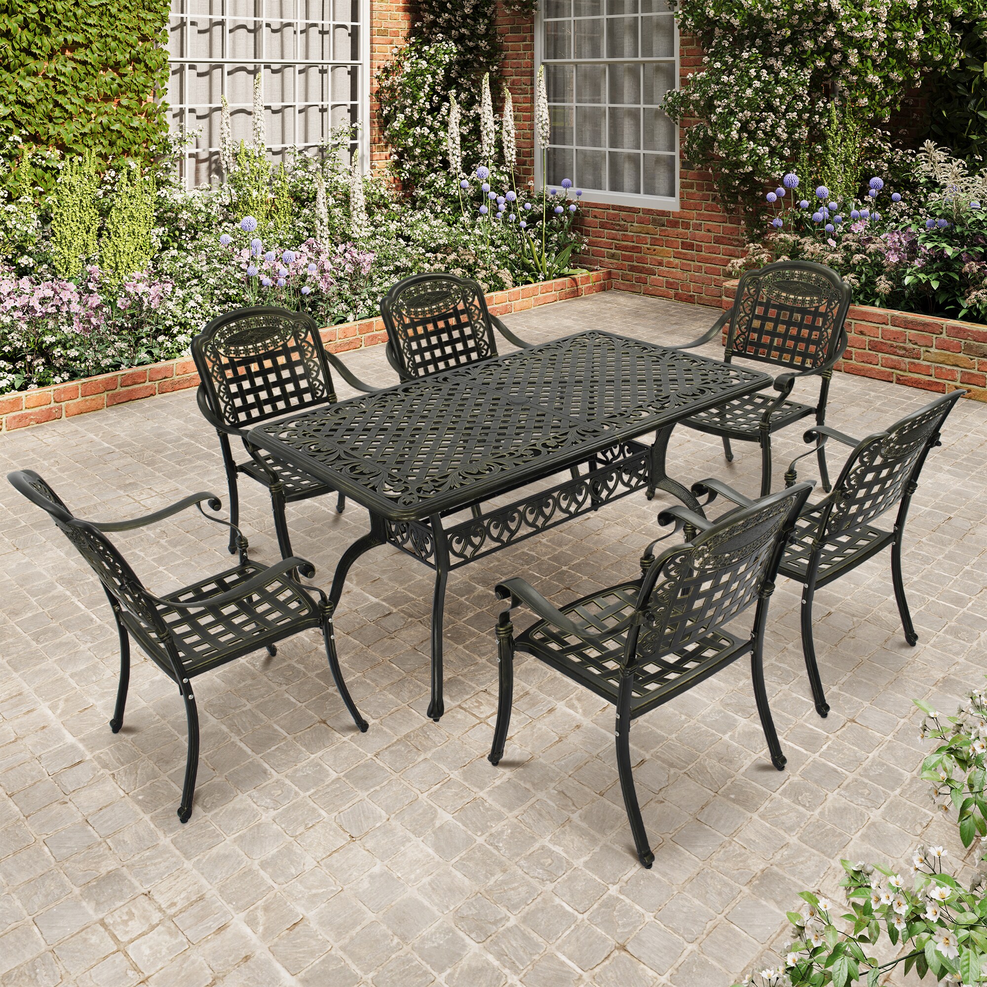 Clihome CL-XG150FEC-BR Patio-Dining-Sets - View #4