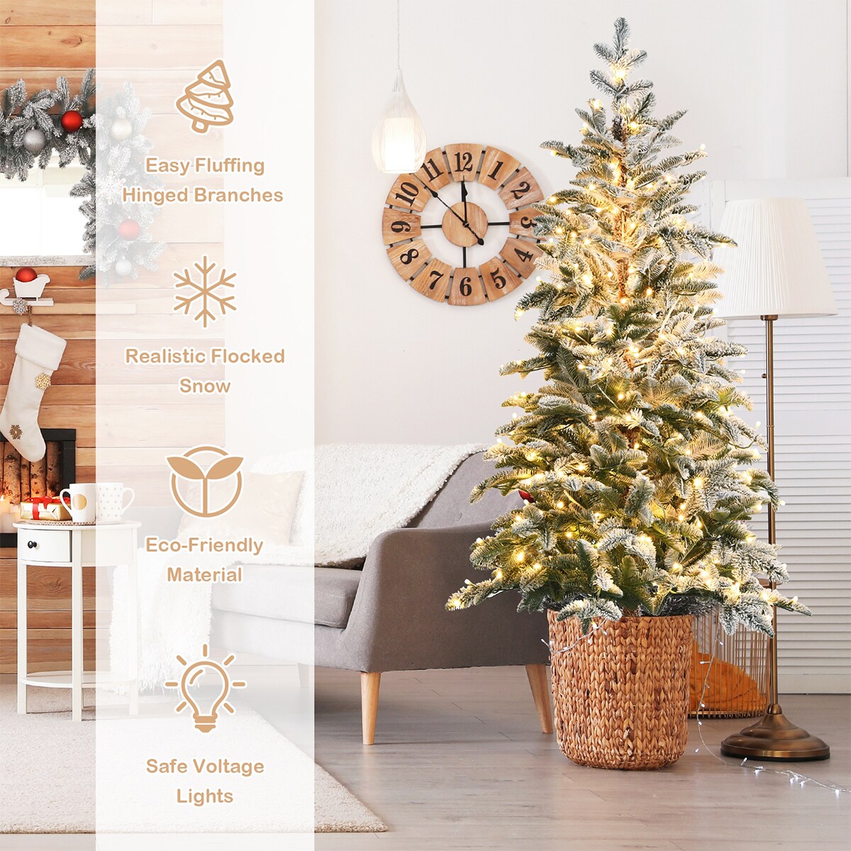 WELLFOR CM-HJY-23536US Artificial-Christmas-Trees - View #5
