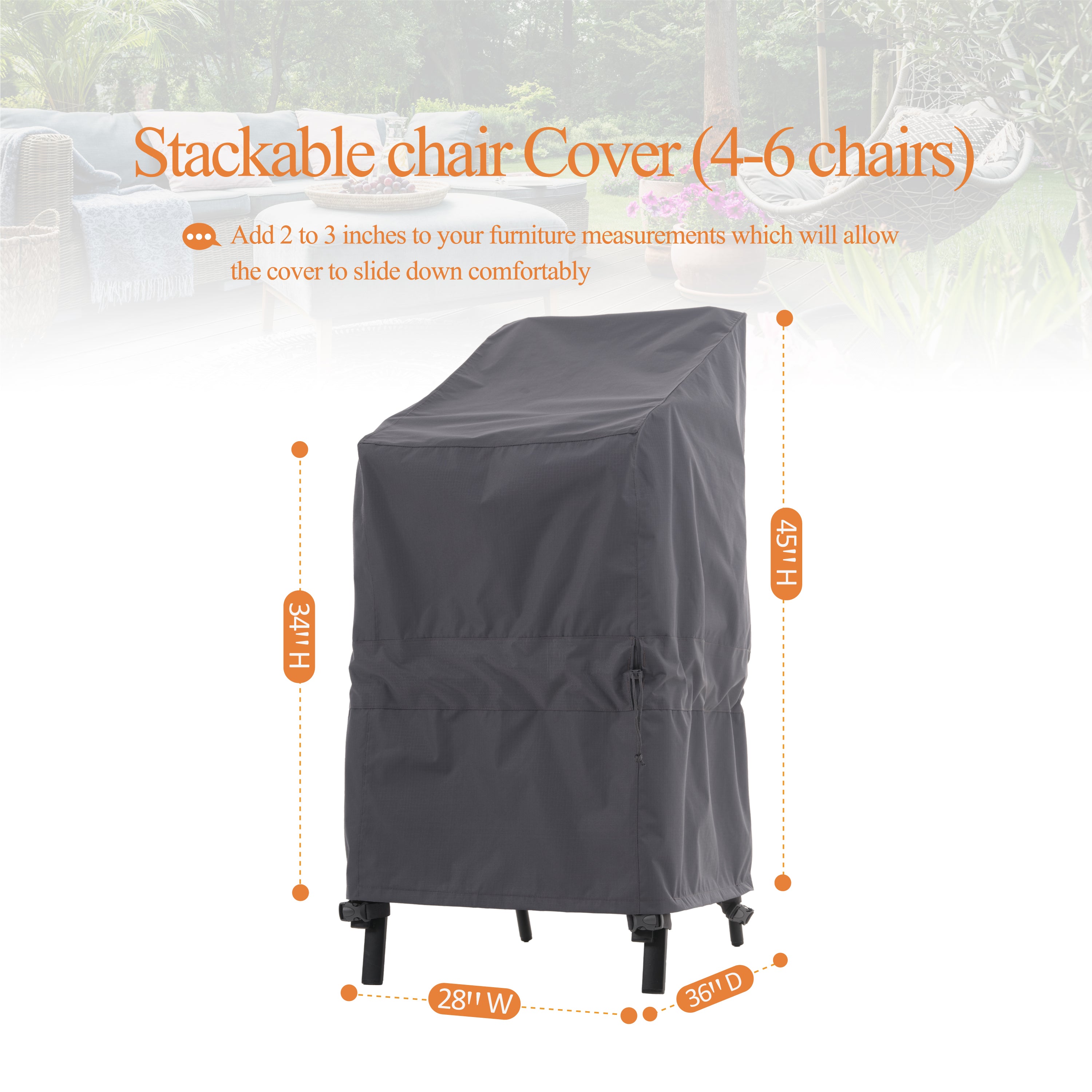 WJ-X3 WJ-X3-H48 Patio-Furniture-Covers - View #2