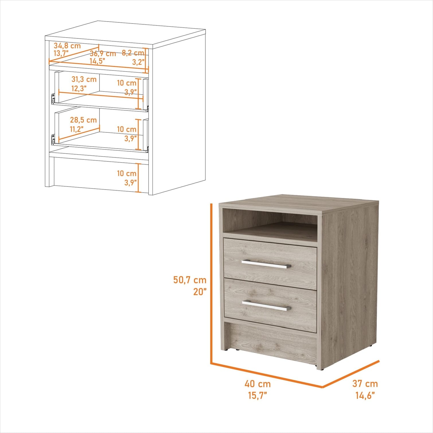 SunJet GQJFHS7YLL12 nightstands - View #4