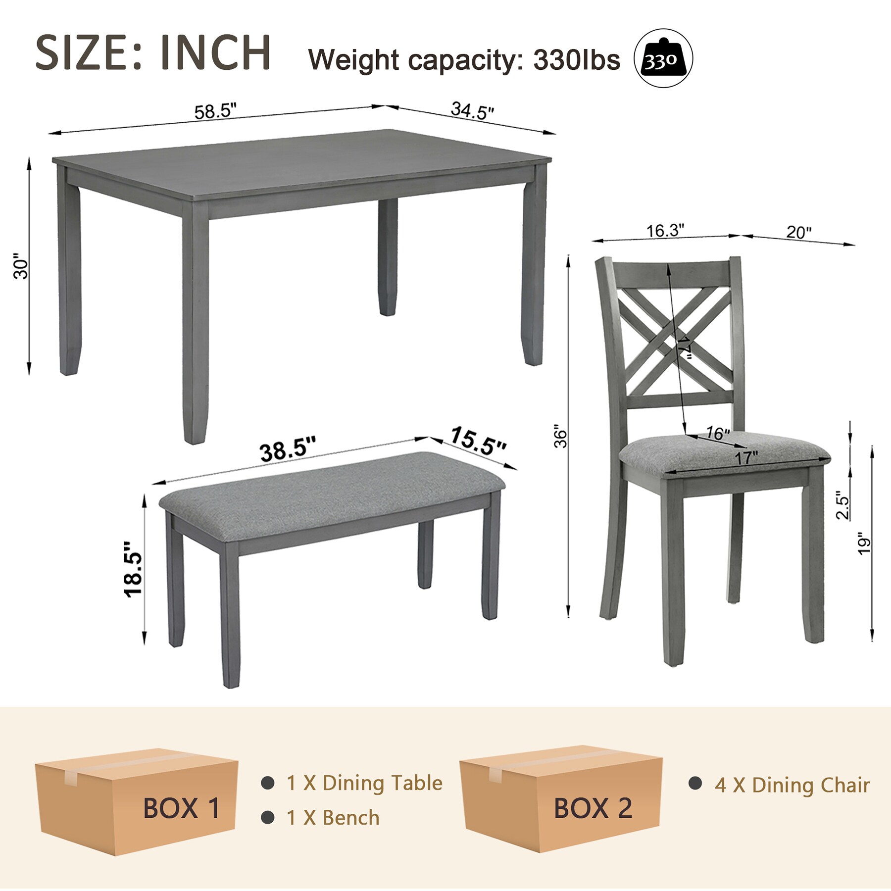 SINOFURN SYA010161BL Dining-Sets - View #11