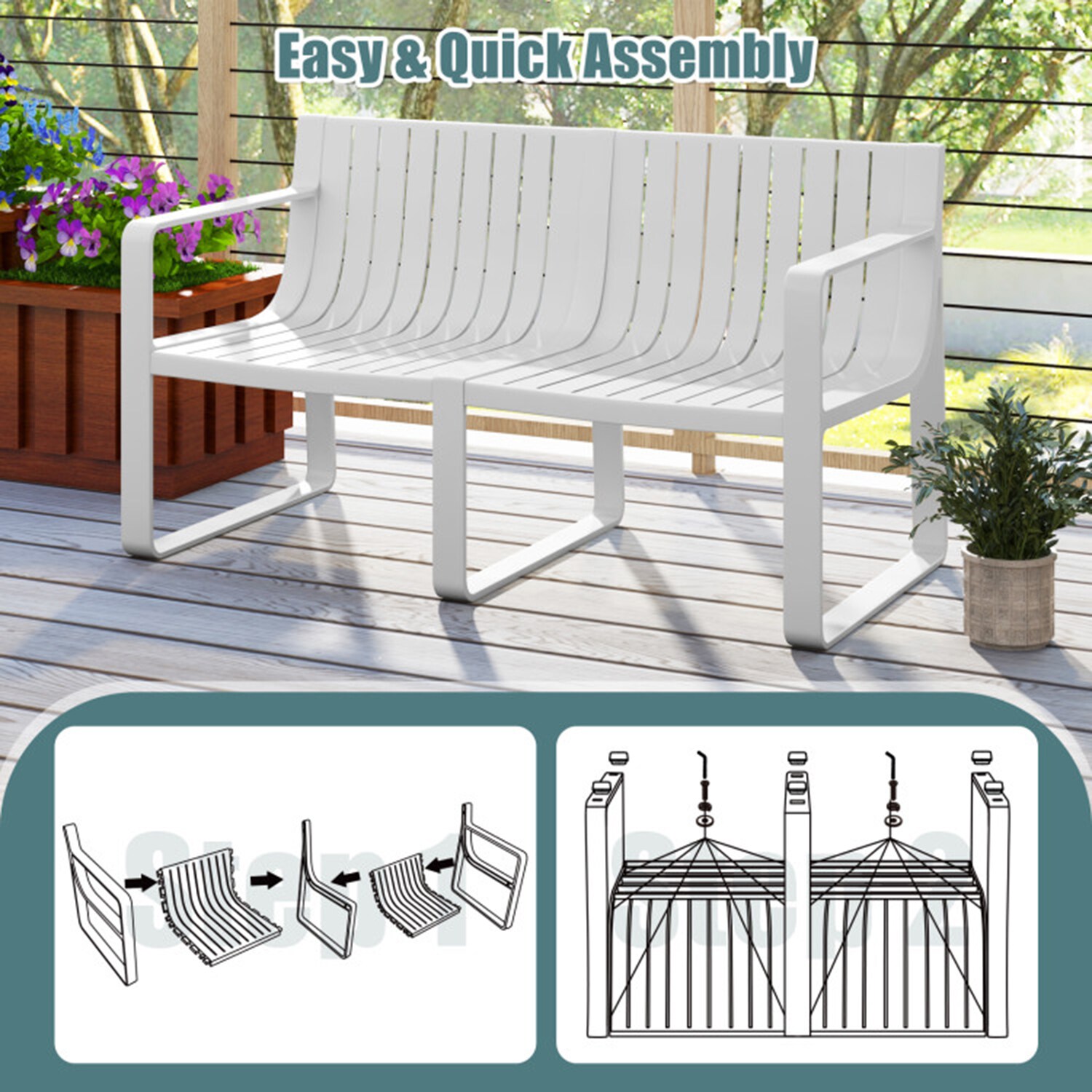 Mondawe MO-NP11949WH Patio-Chairs - View #7