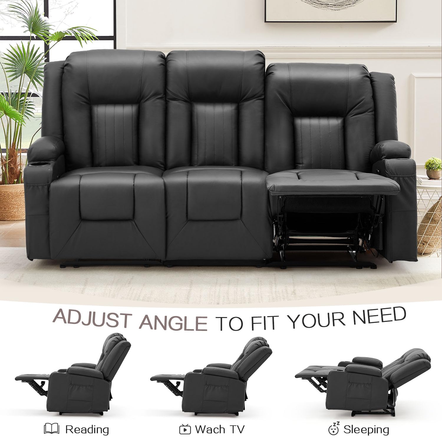 AECOJOY 13098UBK-LS01 Sofas-Loveseats - View #3