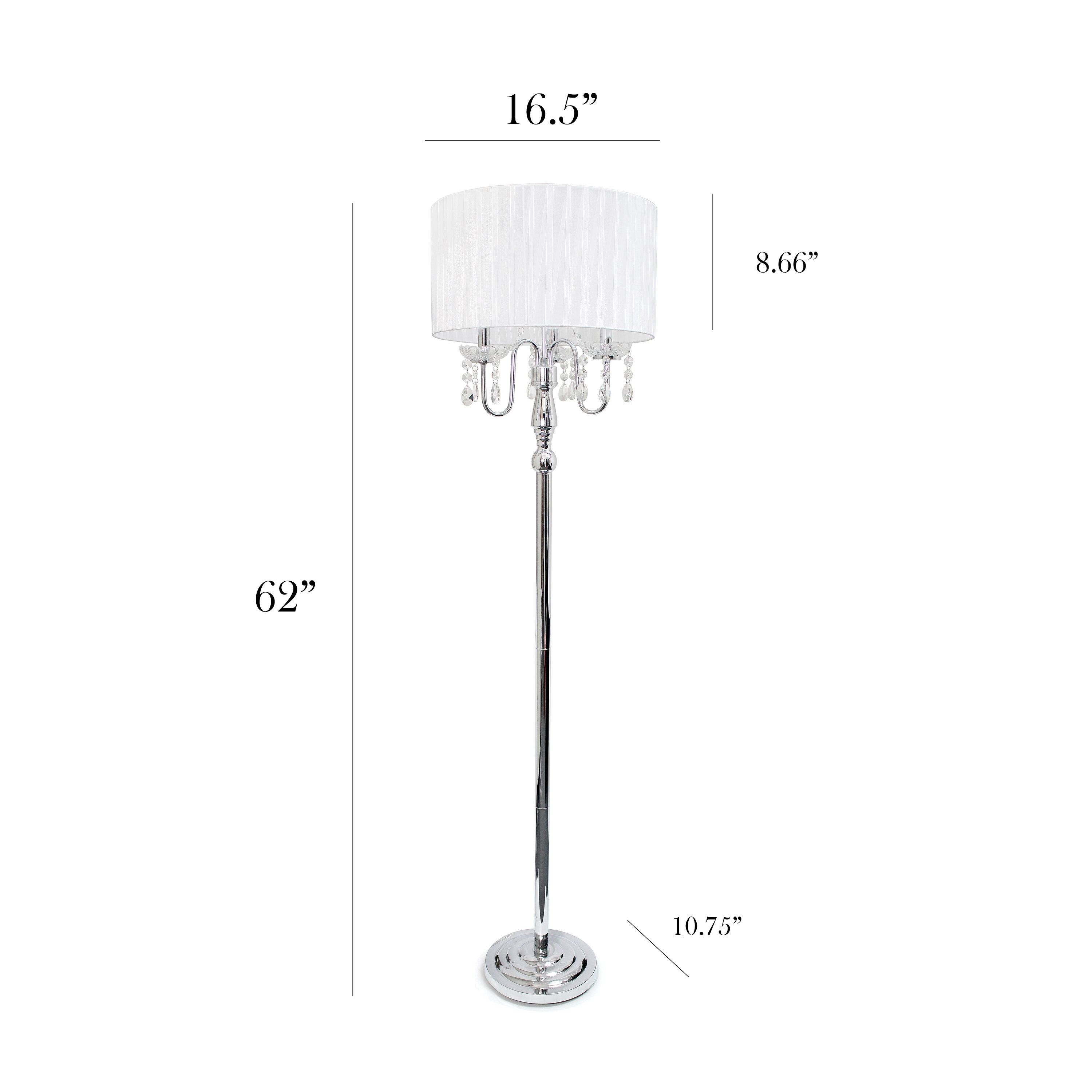 Elegant Designs LF1002-WHT floorlamps - View #4