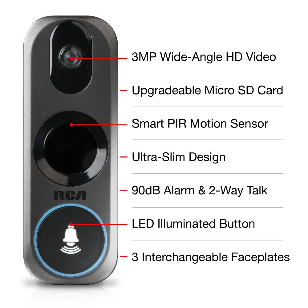 Rca video doorbell store camera