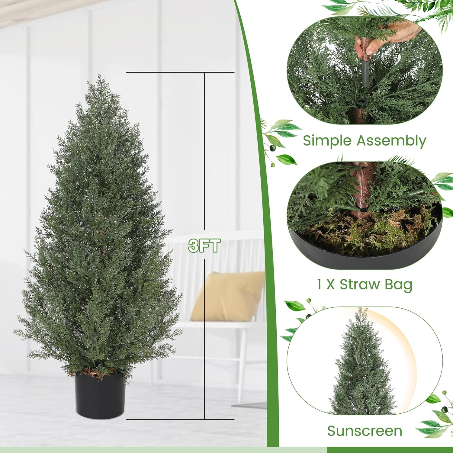 Der Rose PHO-354PMF56-HF2 Artificial-Plants-Trees - View #3