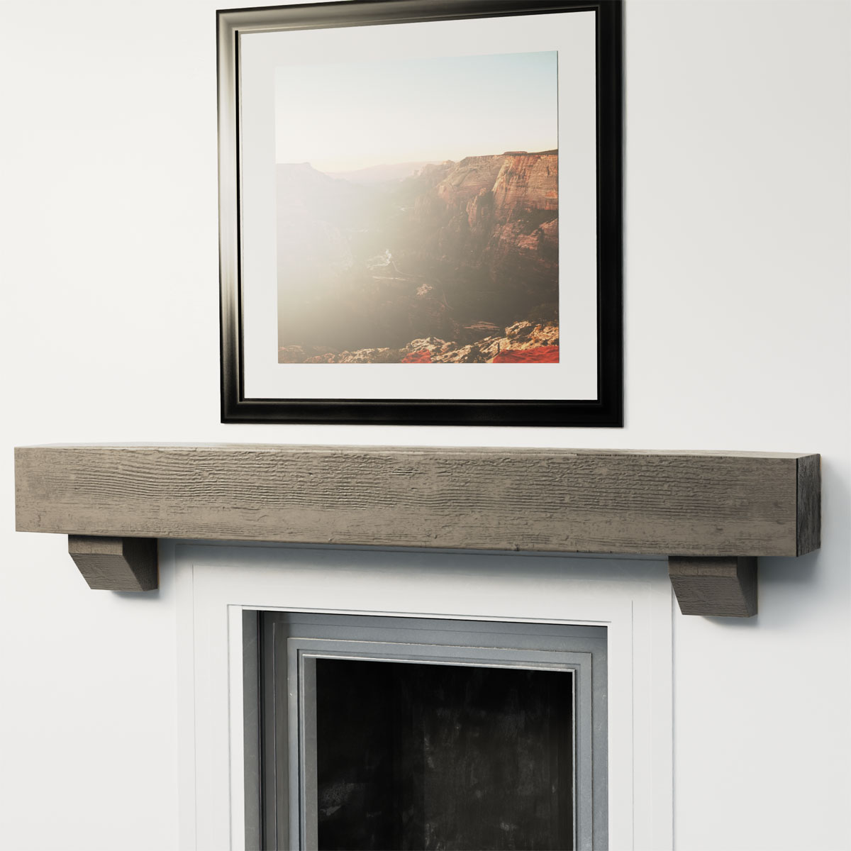 Ekena Millwork MANURS04X08X84BKBD Mantel-Shelves - View #11