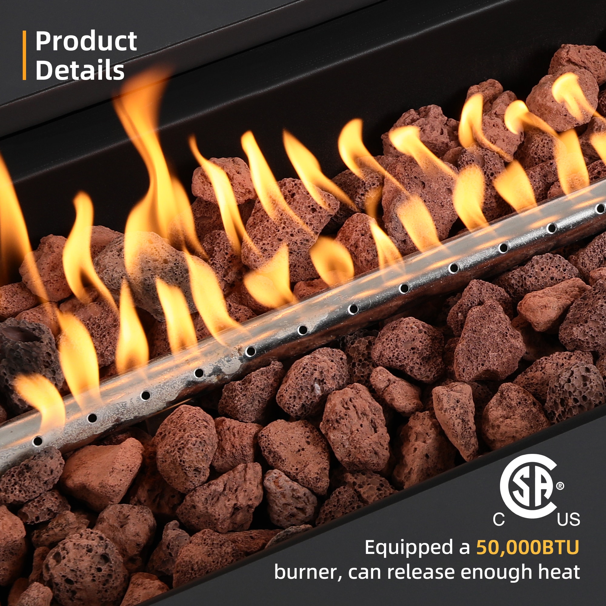 Patio Watcher 56S-CFX-BEIGE-GST Outdoor-Gas-Firepits - View #5