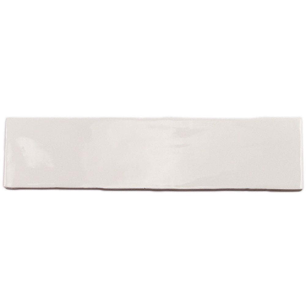 Artmore Tile EXT3RD102958 Sample- Messi Bianco 3-in x 12-in Polished Ceramic Subway Wall Tile