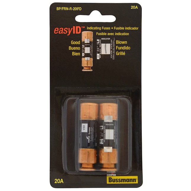 Cooper Bussmann 2-Pack 20-Amp Time Delay Cartridge Fuse in the Fuses  department at