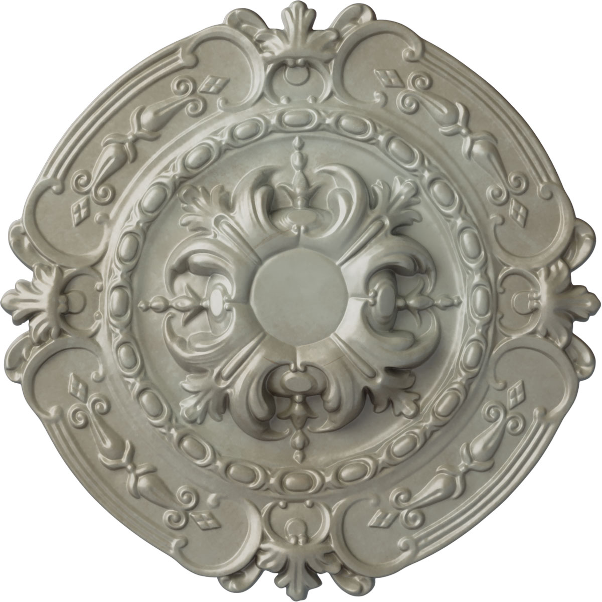Ekena Millwork CM17SOFLS Southampton 16.375-in W x 16.375-in L Painted Flash Gold Polyurethane Whole Ceiling Medallion