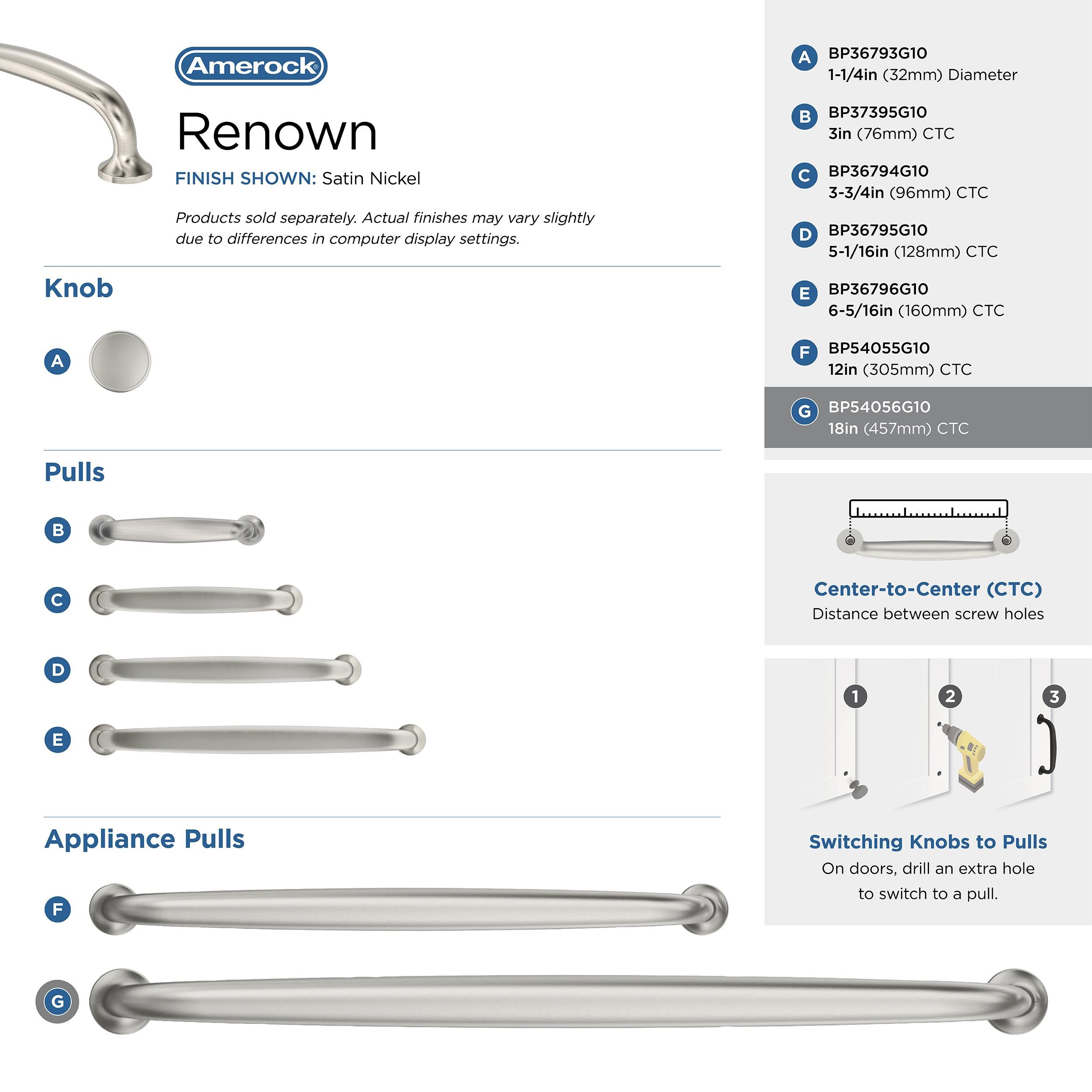 Amerock BP54056G10 Cabinet-Pulls - View #6