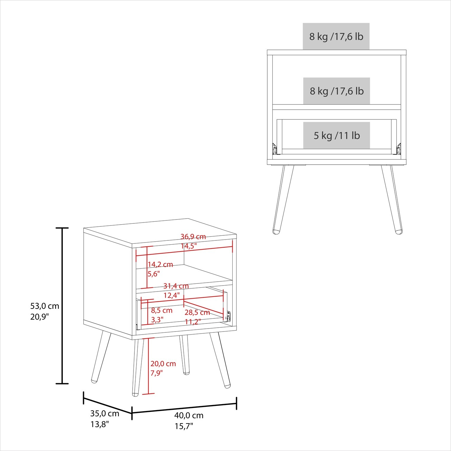 SunJet ZRJ0M9R7S6P2 nightstands - View #4