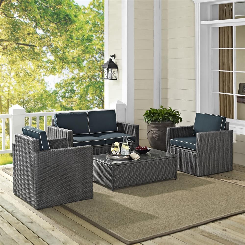 Crosley Furniture PALM HARBOR 4-PIECE OUTDOOR WICKE in the Patio ...