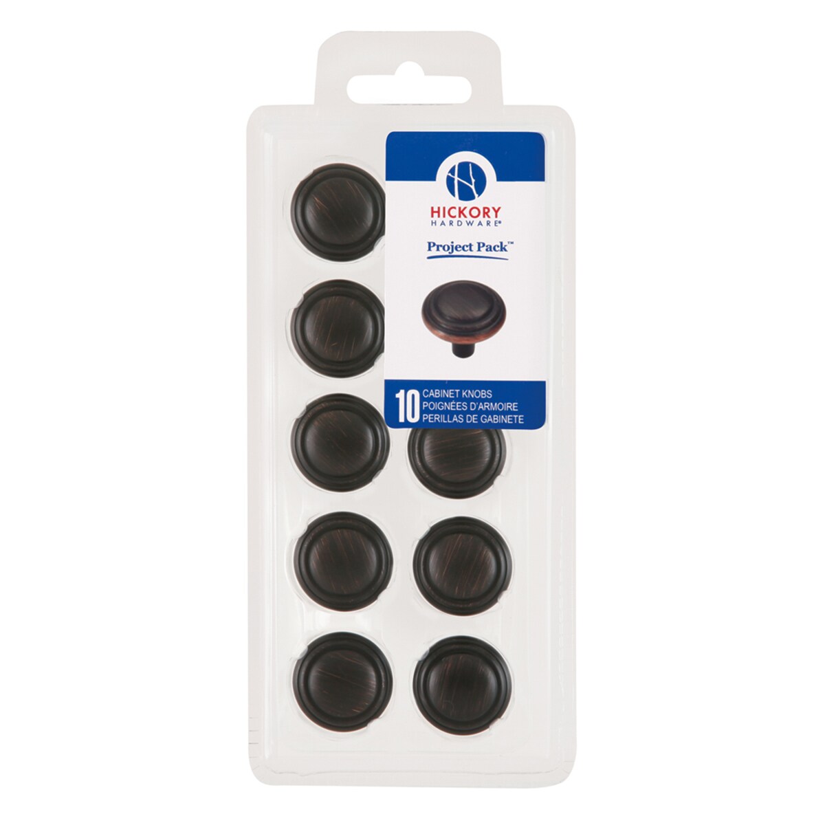 Hickory Hardware VP3464-VB Bel Aire Vintage Bronze Round Transitional Cabinet Knob 10 -Pack