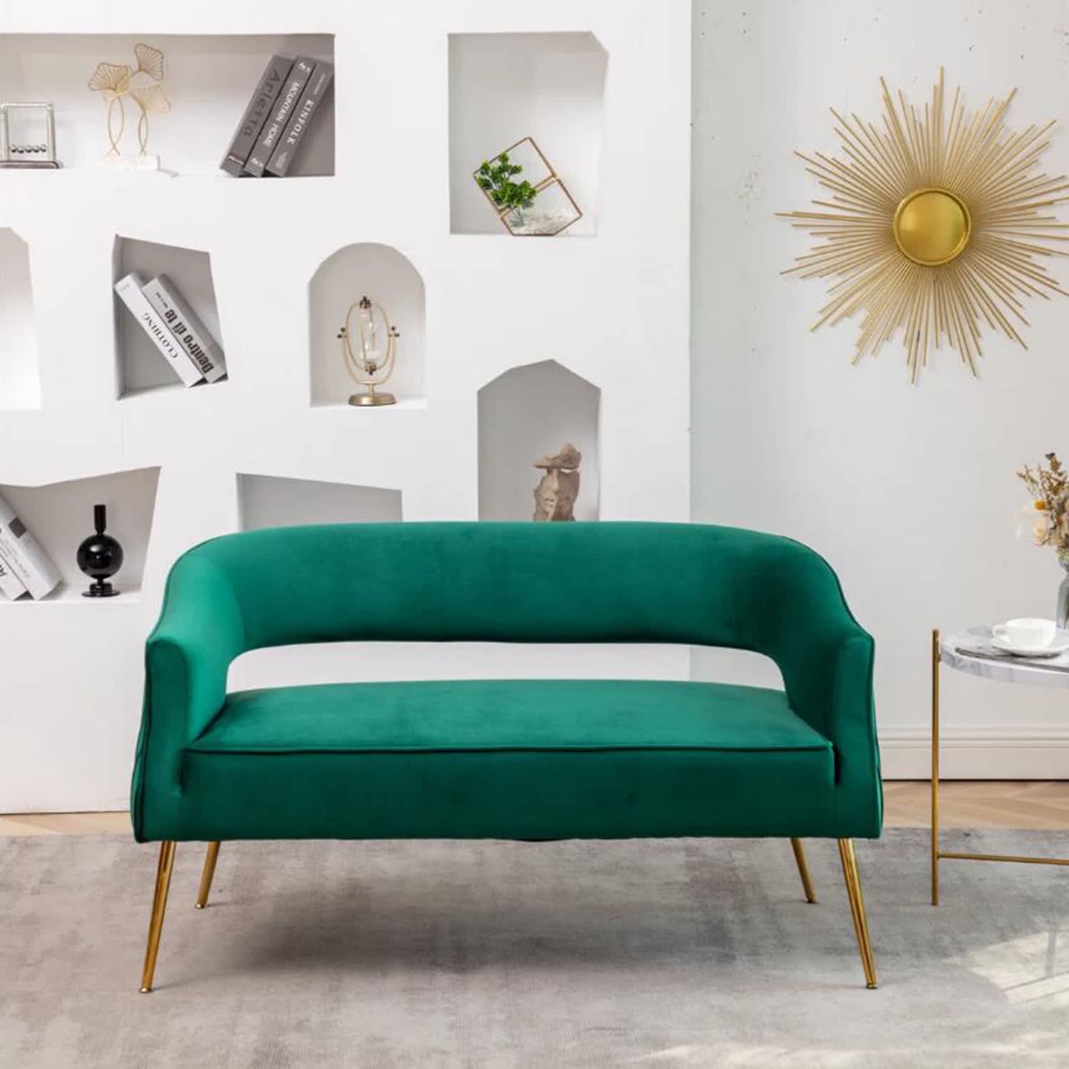 SEYNAR XY543-DARK GREEN Sofas-Loveseats - View #3