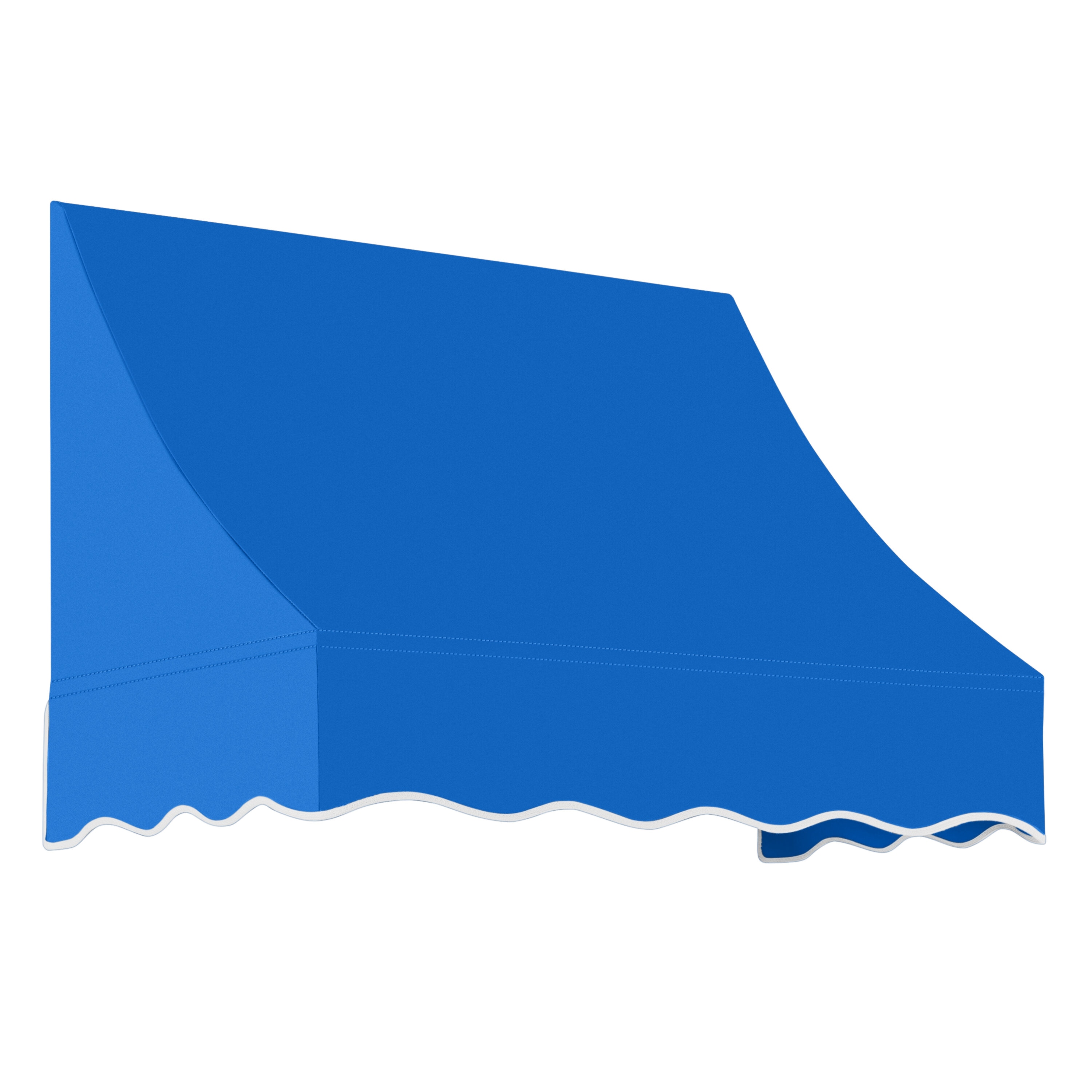 Awntech NT33-L-3BB Nantucket 40.5-in Wide x 36-in Projection x 44-in Height Fabric Bright Blue Solid Fixed Window/Door Awning