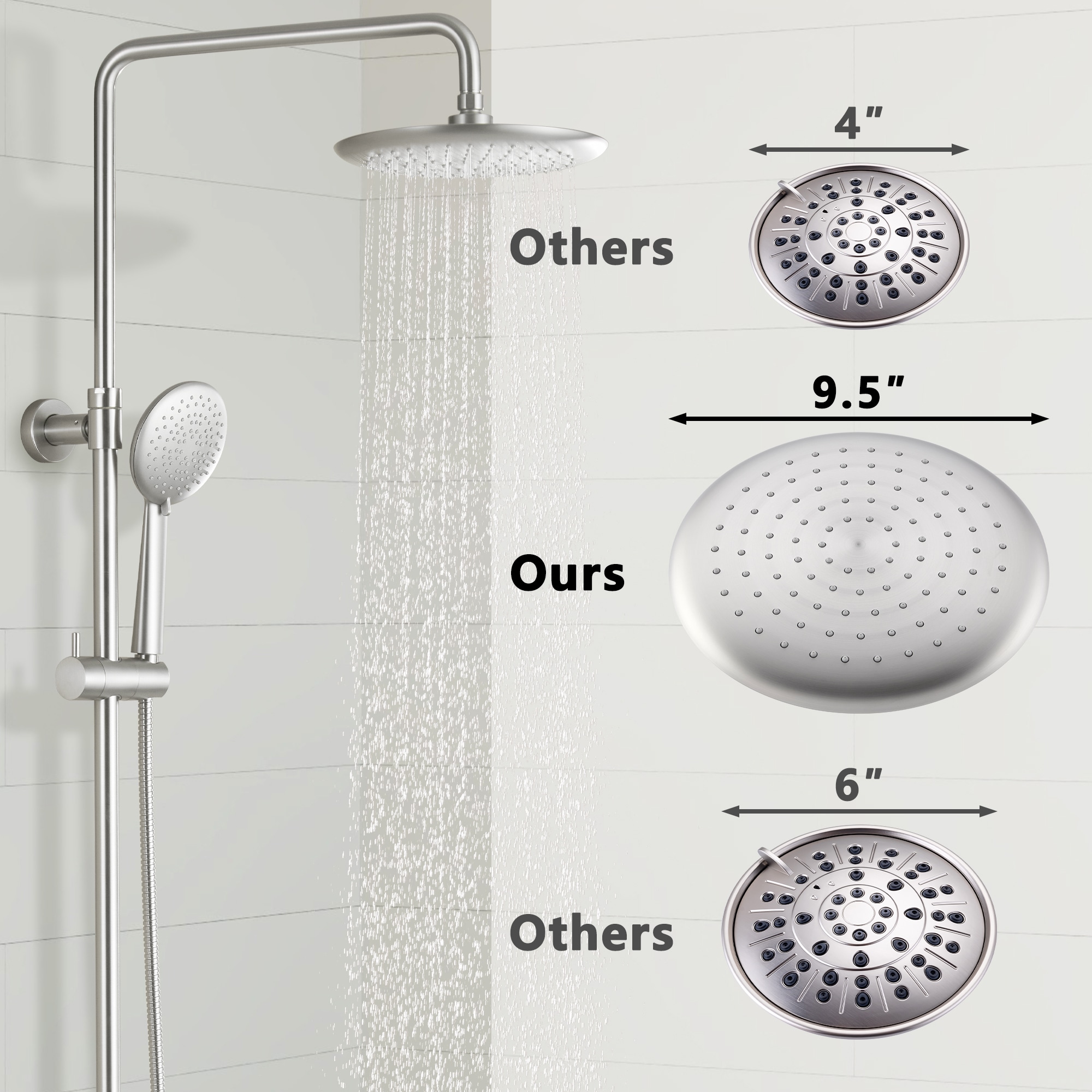 CASAINC CS3623-10ORB Showerhead-Bar-Panels - View #6