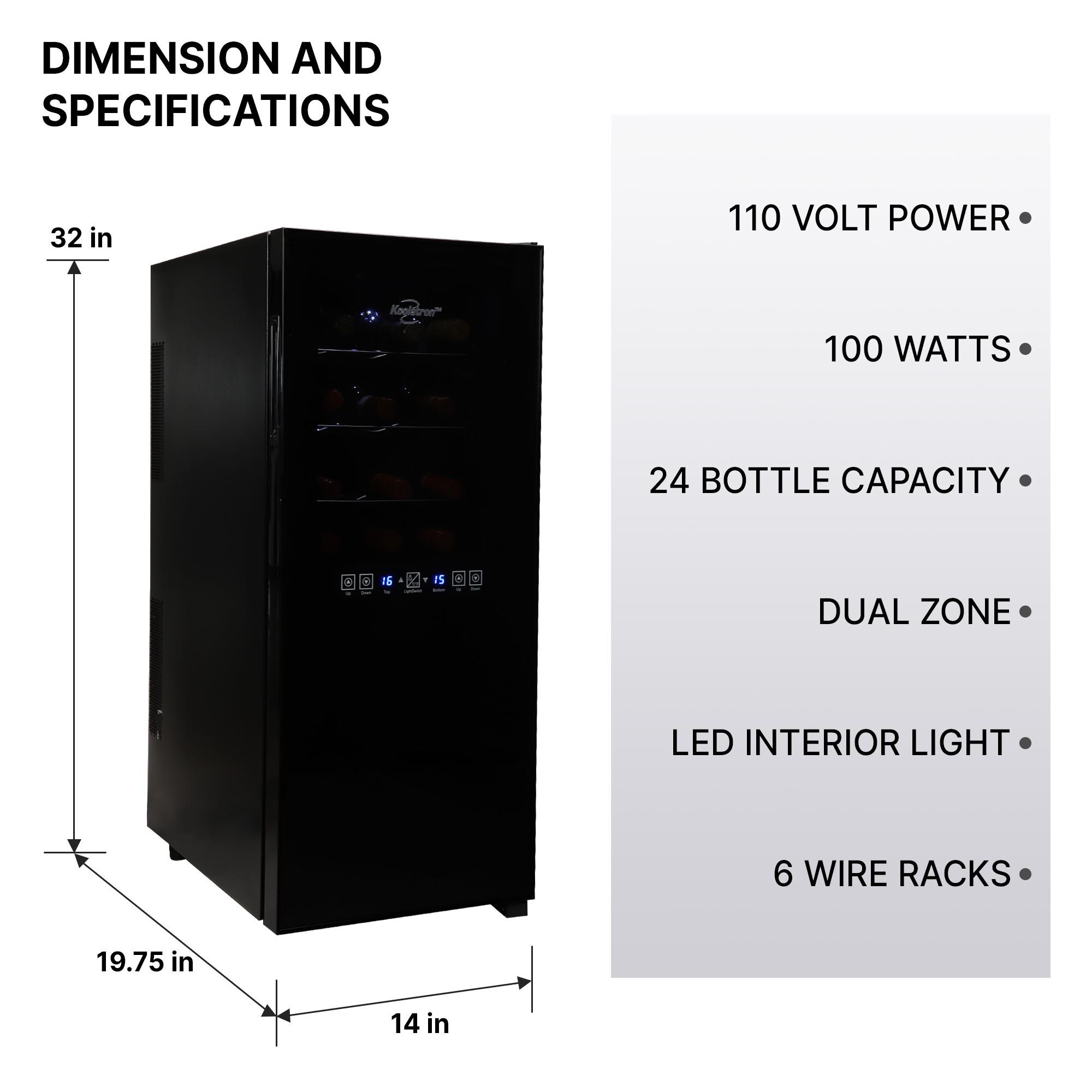 koolatron 24 bottle dual zone review