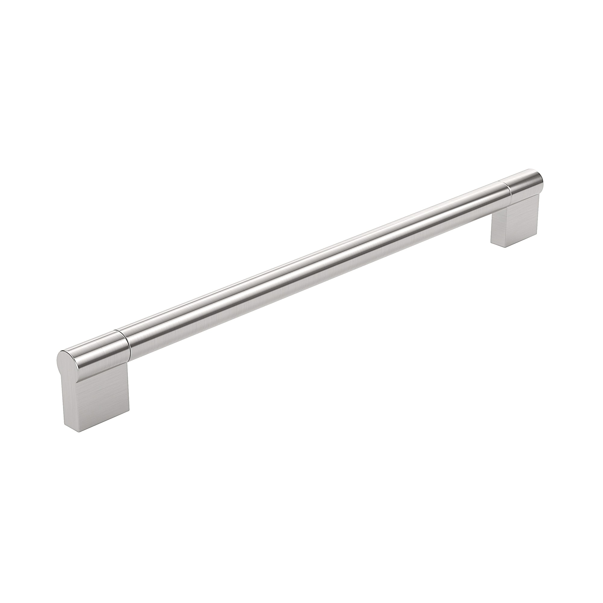 Richelieu BP527256195 Avellino 10-1/8-in , 256mm Center to Center Brushed Nickel Cylindrical Handle