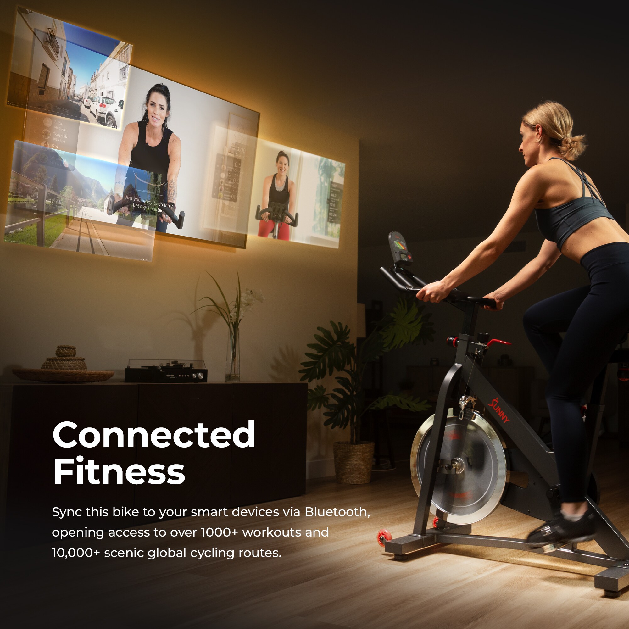 Sunny Health & Fitness SF-B901SMART Exercise-Bikes - View #4