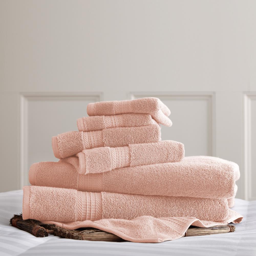 Amrapur Overseas 4-Piece Gray Cotton Quick Dry Bath Towel Set (4pk