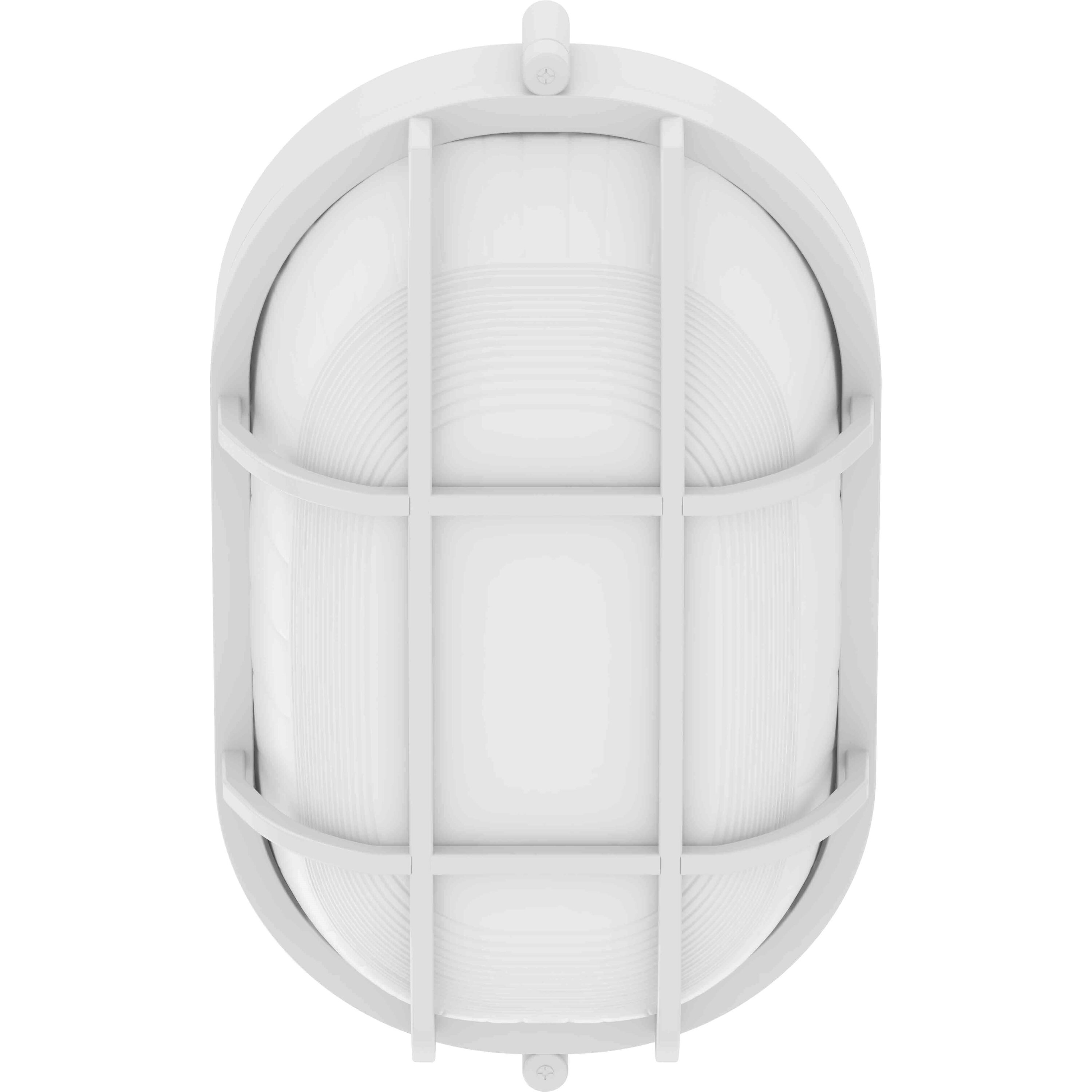Volume Lighting V8860-6 1 -Light 11.0-in H White Hardwired Motion Sensor Outdoor Wall Light