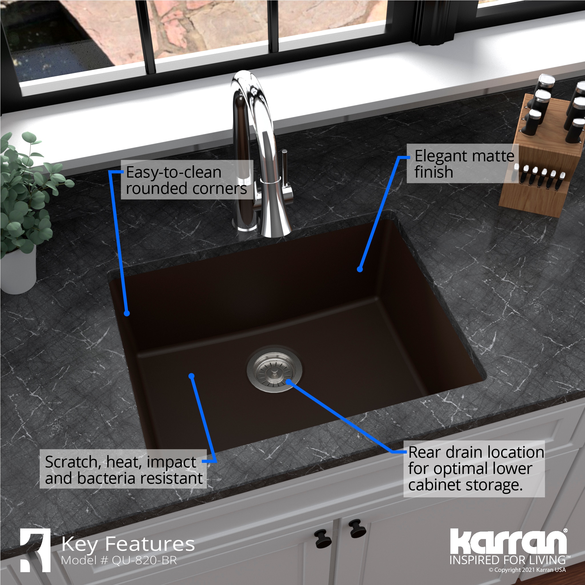 Karran QU-820-BR Kitchen-Sinks - View #6