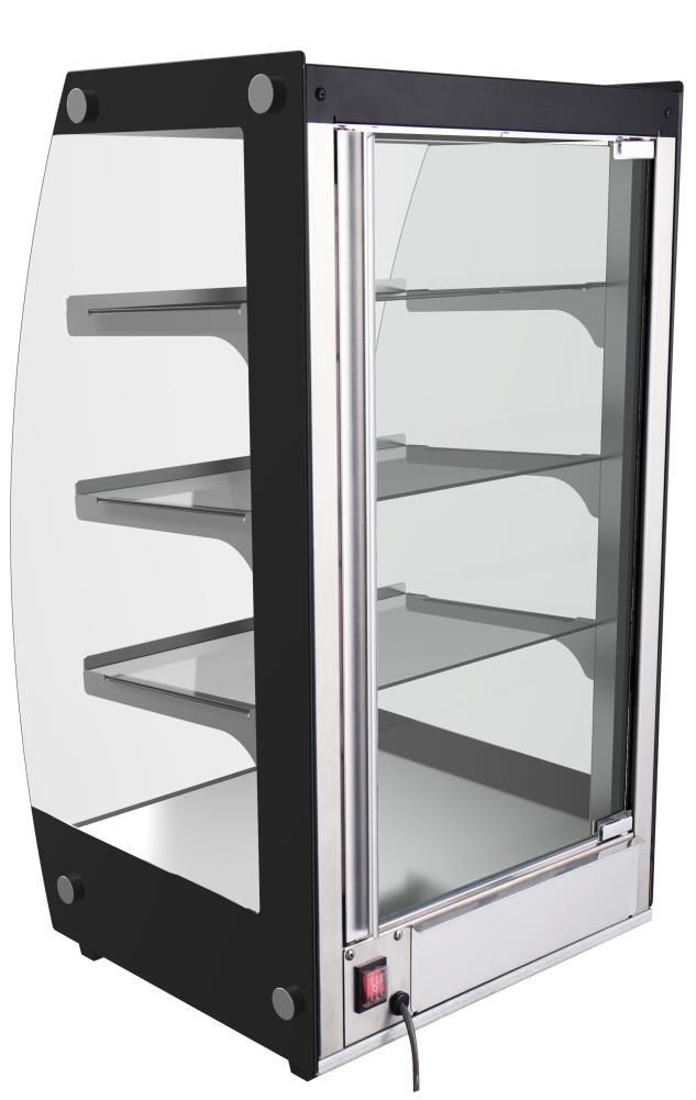 Koolmore 34 Stainless Steel Commercial Countertop Food Warmer Display Case with LED Lighting - 5.6. Cu ft.